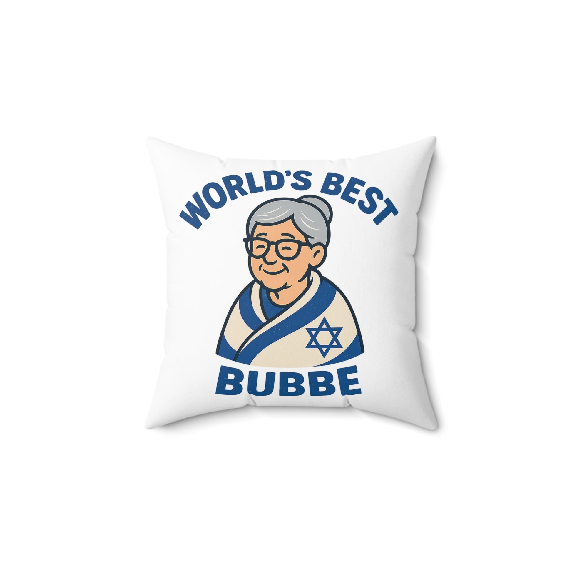 Best Bubbe Spun Polyester Square Pillow - American Zionist