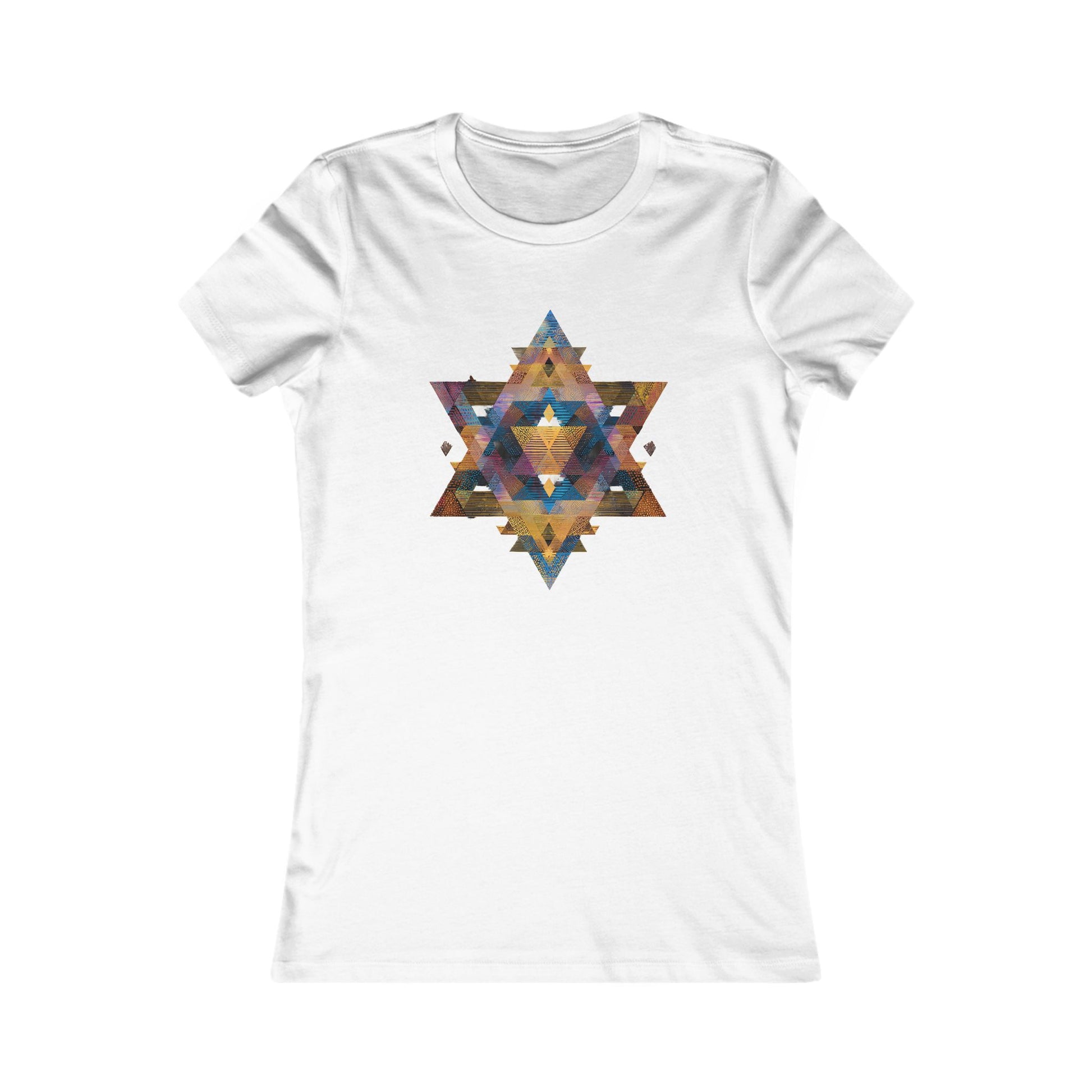 Star of David Geometric Women's Favorite Tee - American Zionist