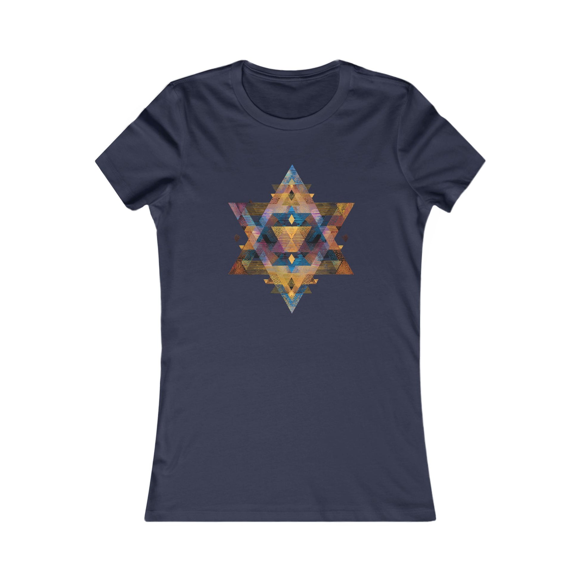 Star of David Geometric Women's Favorite Tee - American Zionist
