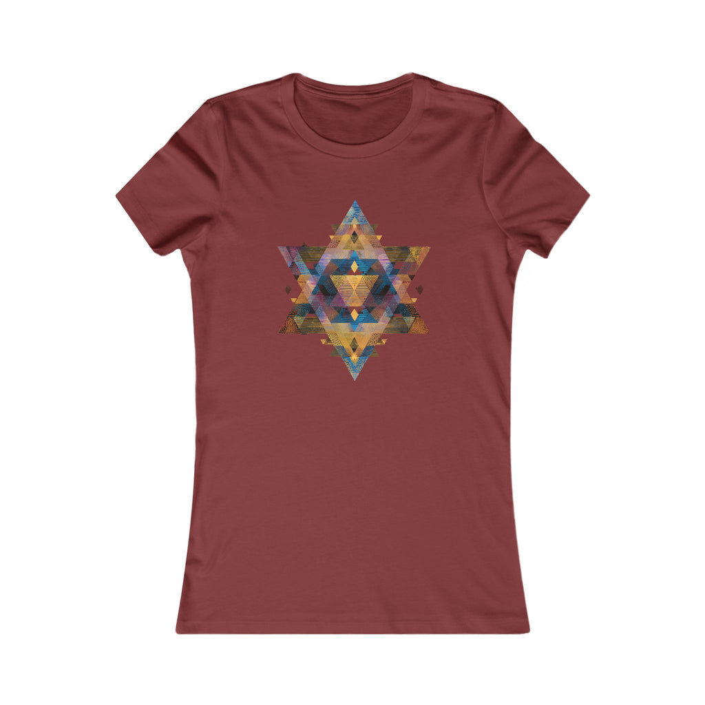 Star of David Geometric Women's Favorite Tee - American Zionist