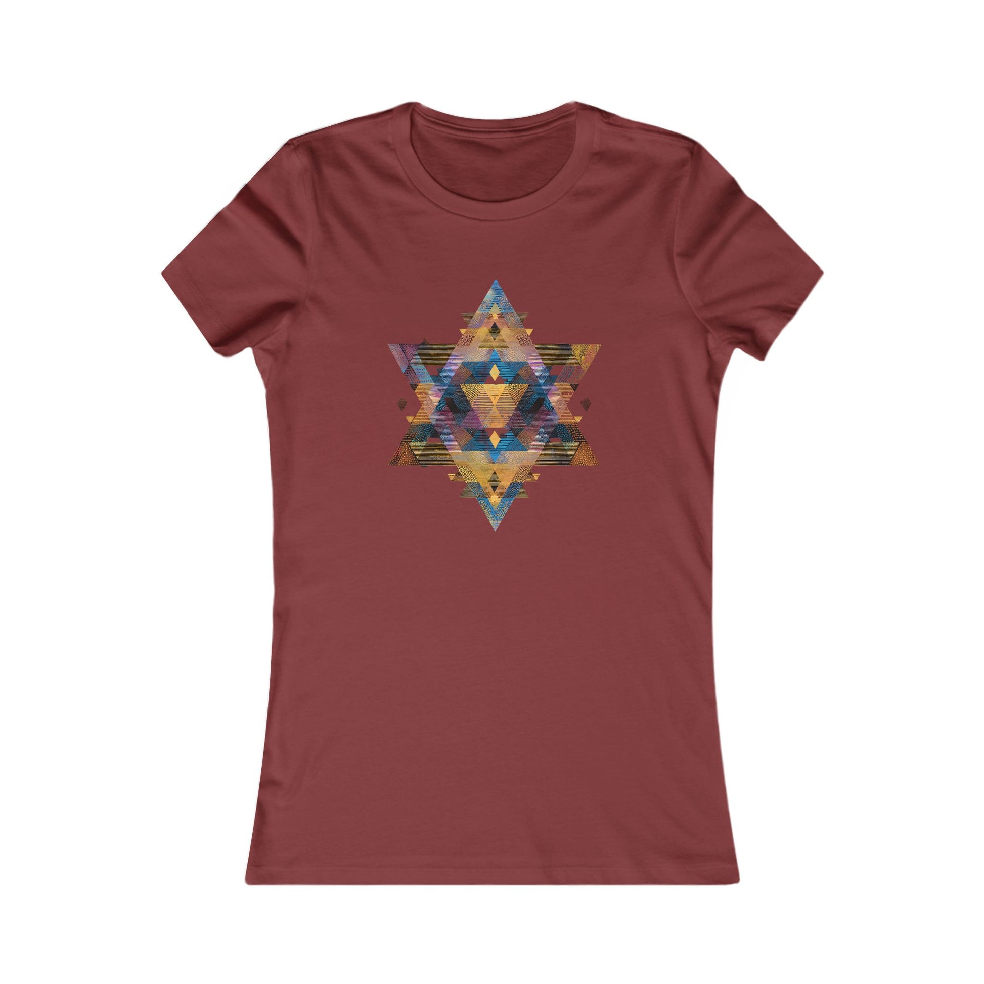 Star of David Geometric Women's Favorite Tee - American Zionist