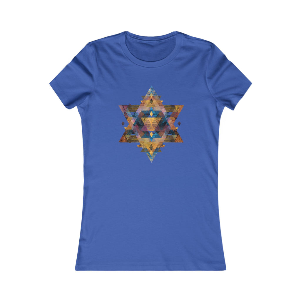 Star of David Geometric Women's Favorite Tee - American Zionist