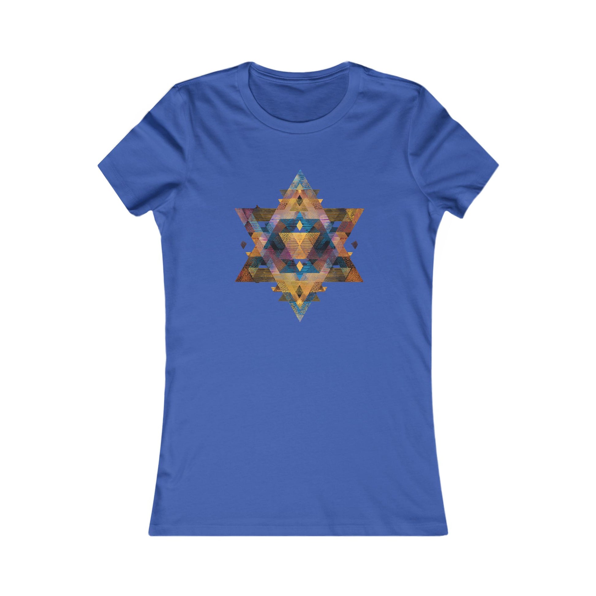 Star of David Geometric Women's Favorite Tee - American Zionist