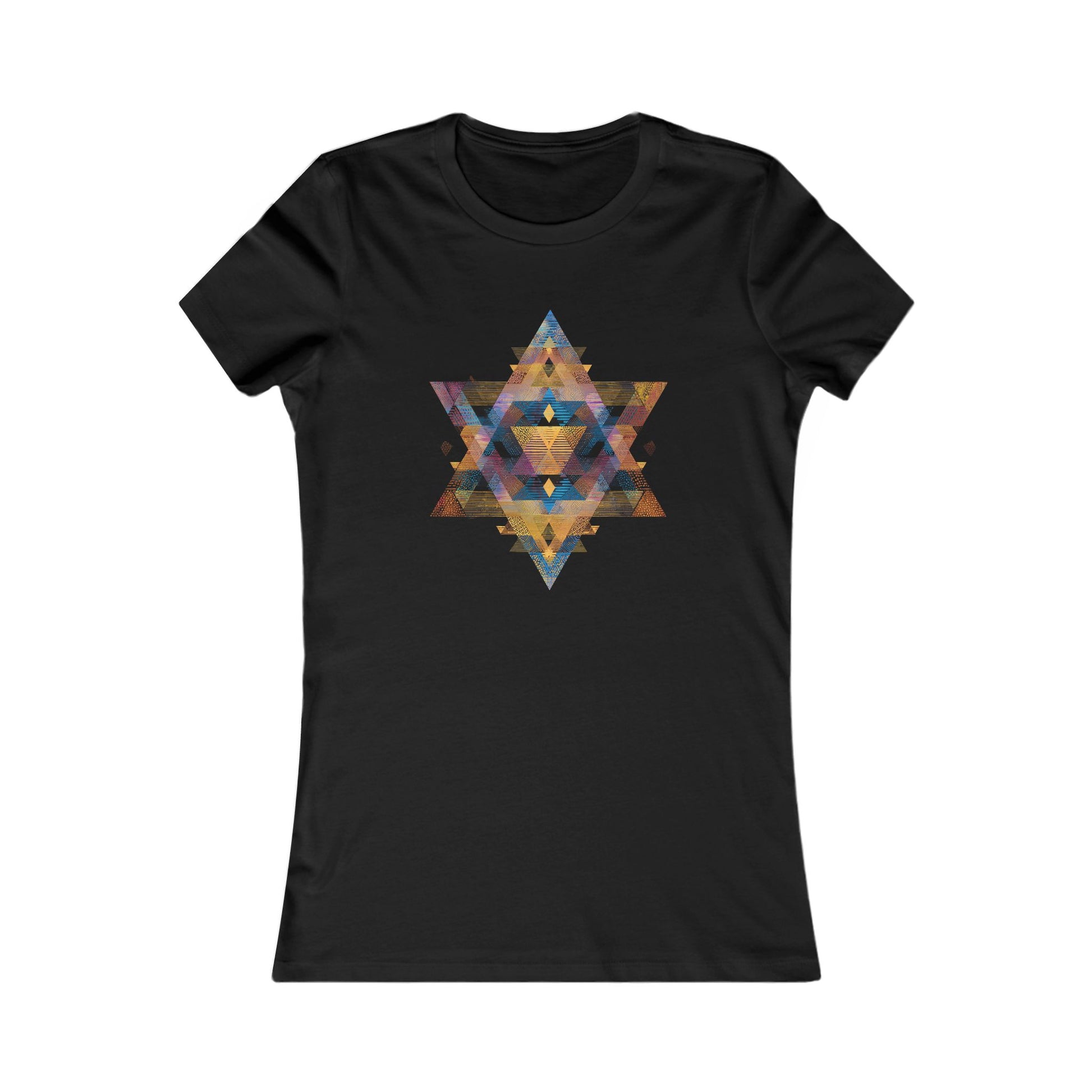 Star of David Geometric Women's Favorite Tee - American Zionist