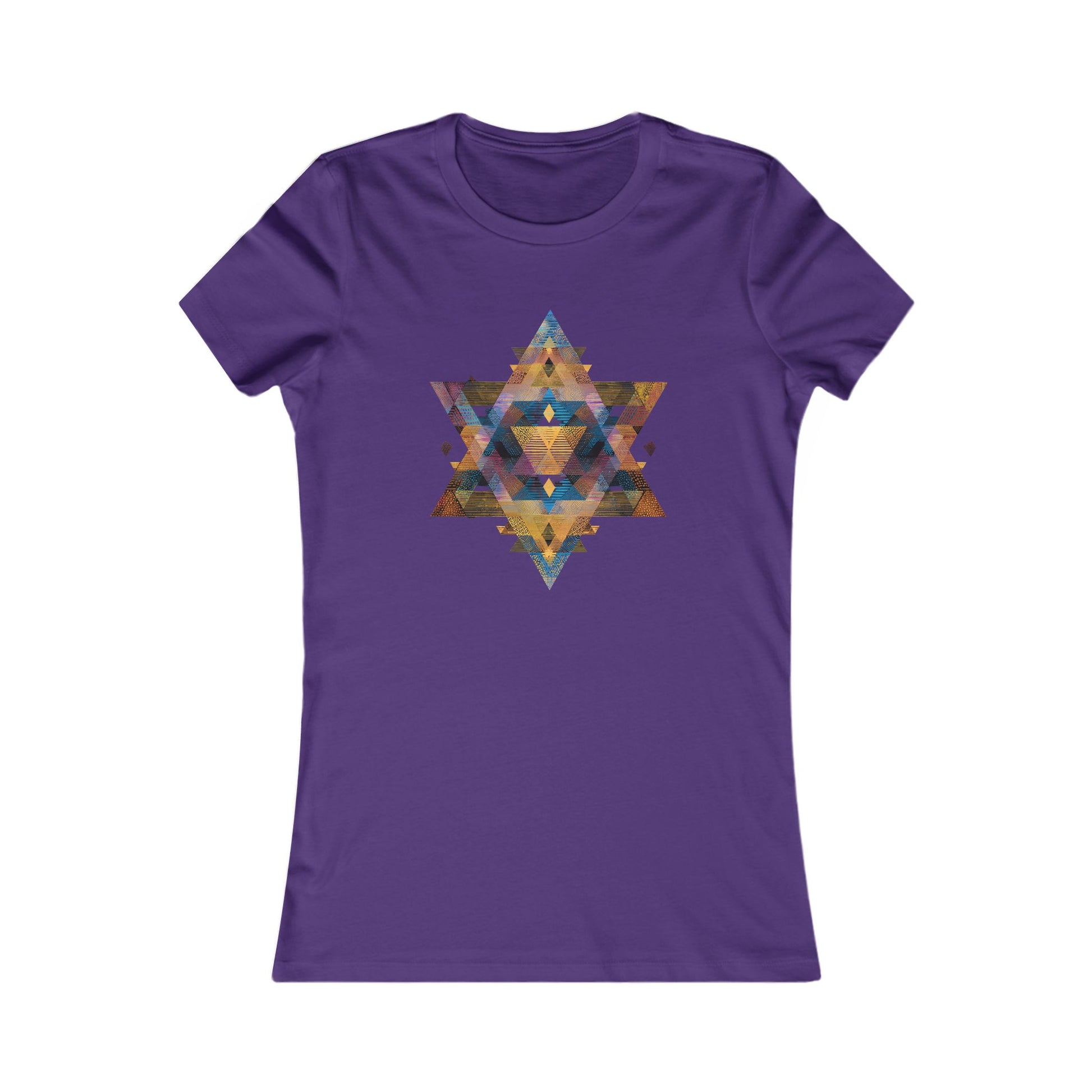 Star of David Geometric Women's Favorite Tee - American Zionist