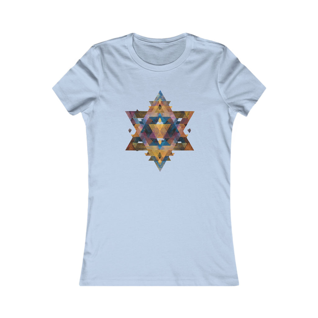 Star of David Geometric Women's Favorite Tee - American Zionist
