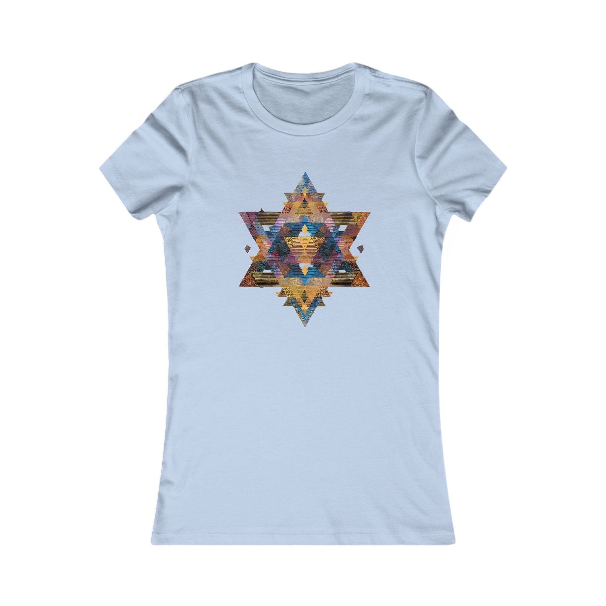 Star of David Geometric Women's Favorite Tee - American Zionist