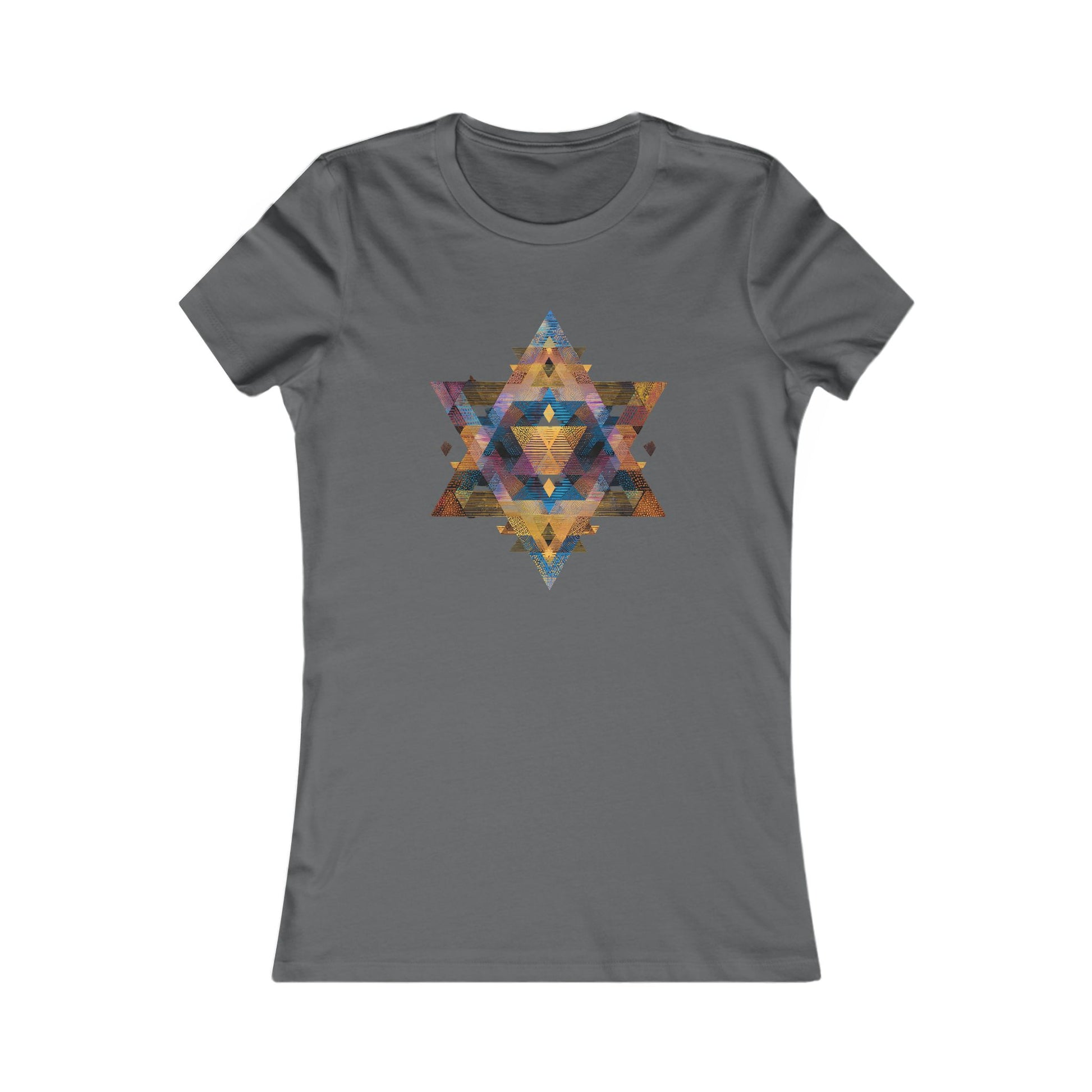 Star of David Geometric Women's Favorite Tee - American Zionist