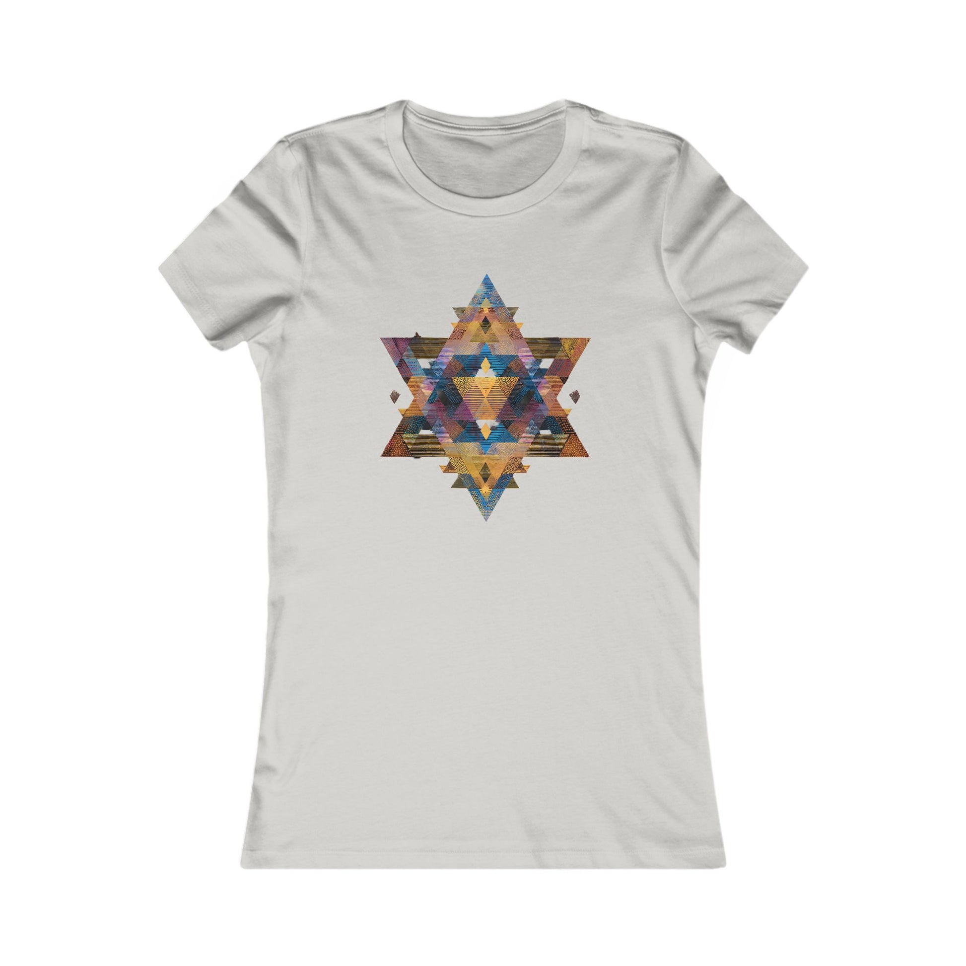 Star of David Geometric Women's Favorite Tee - American Zionist