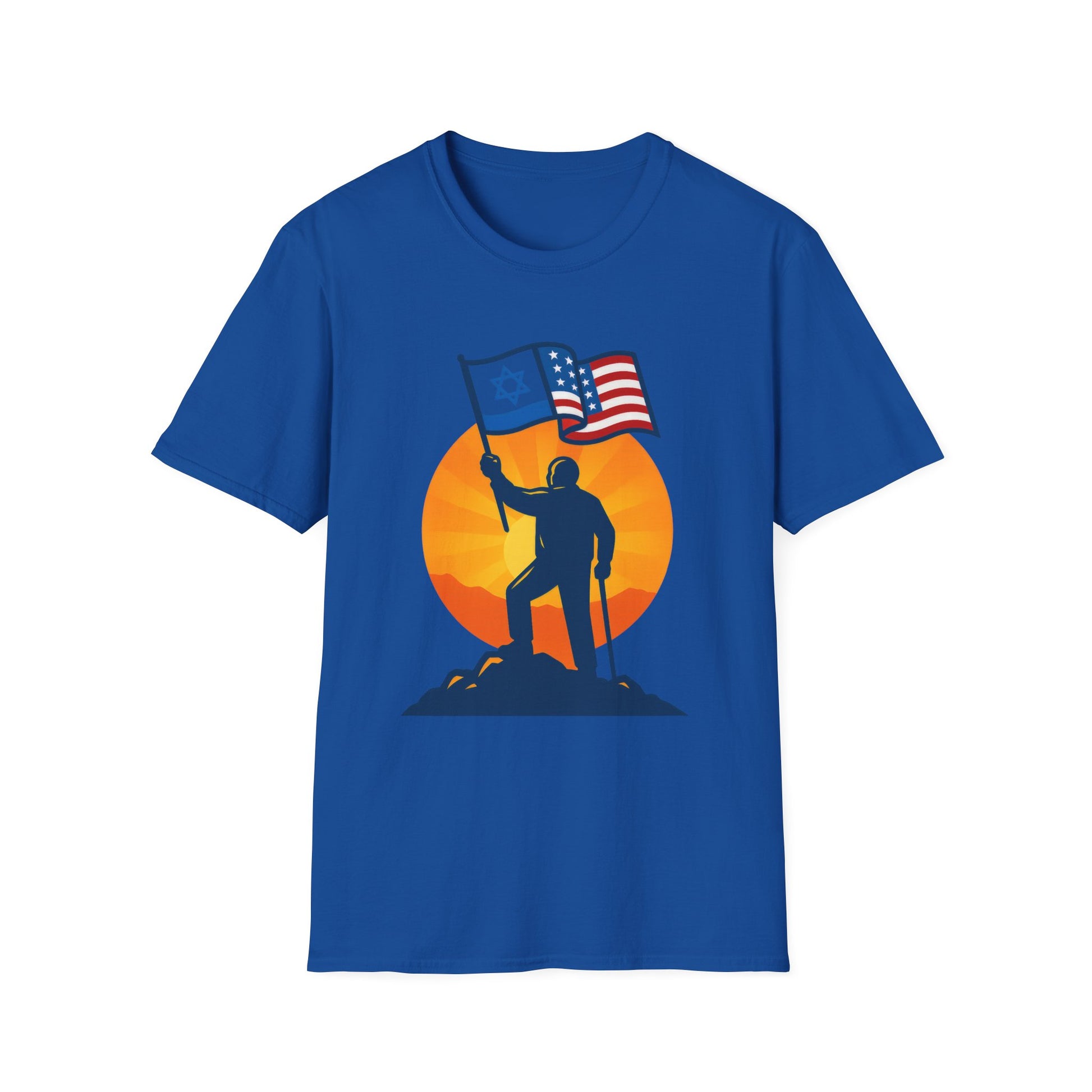 Grandpa Stands for Freedom Softstyle T-Shirt - American Zionist