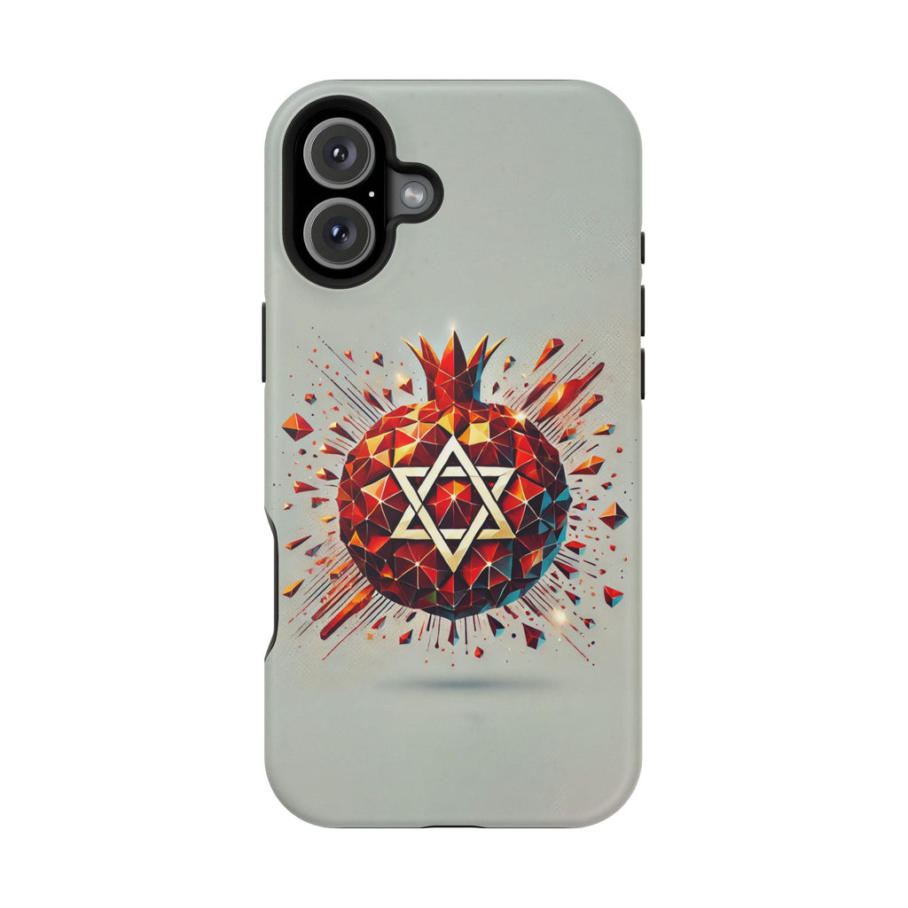 Pomegranate Star of David Magnetic Tough Cases - American Zionist