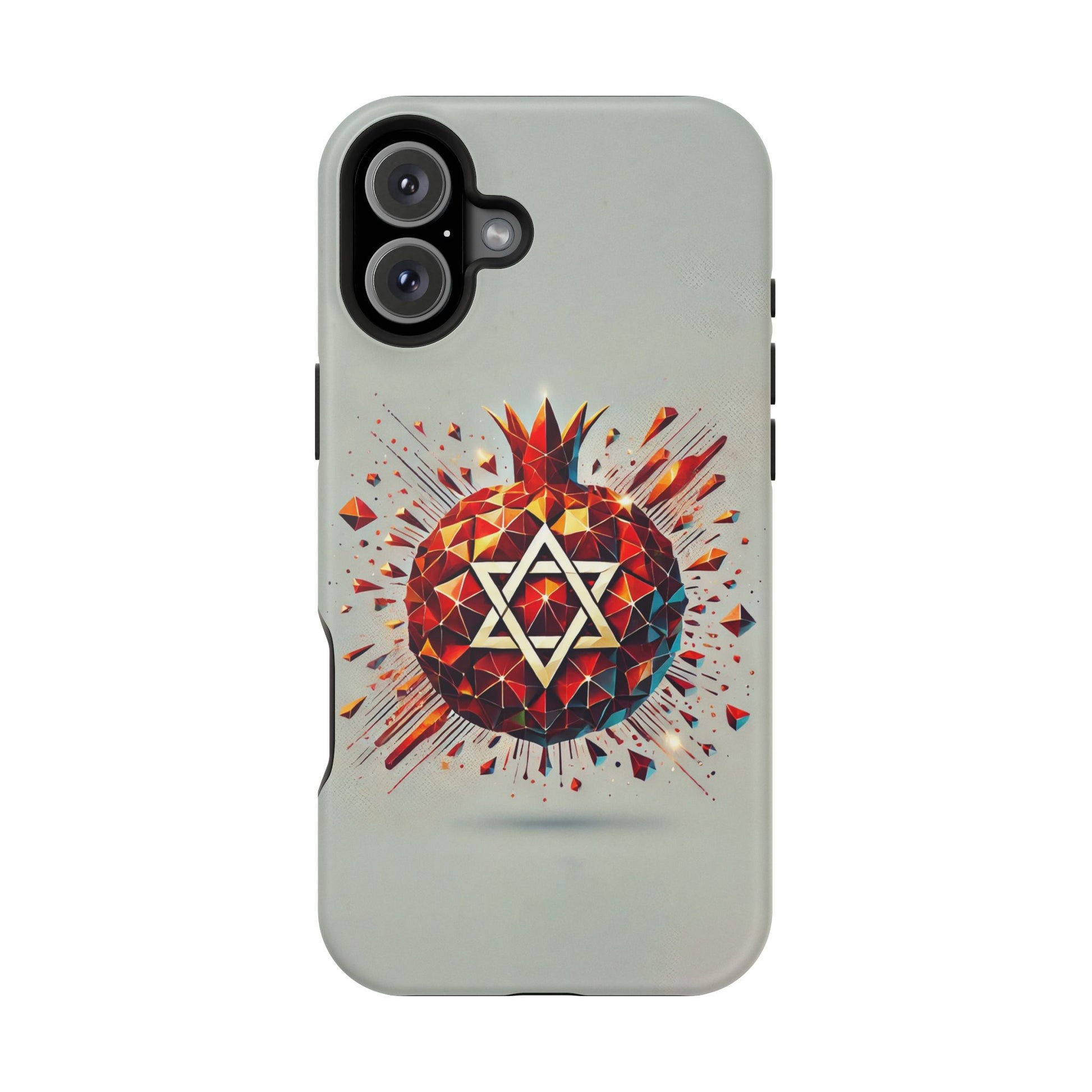 Pomegranate Star of David Magnetic Tough Cases - American Zionist