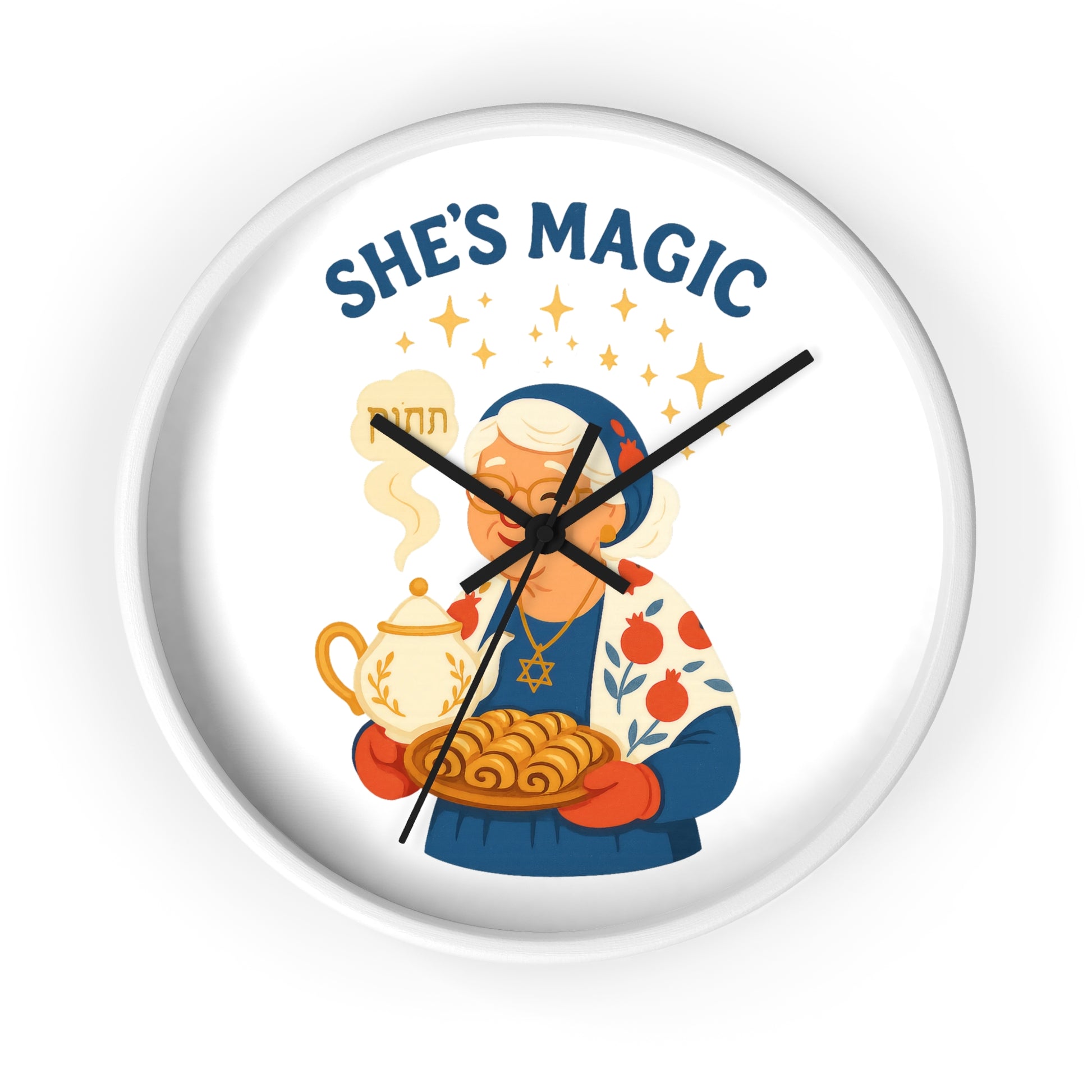Grandma Magic Wall Clock - American Zionist