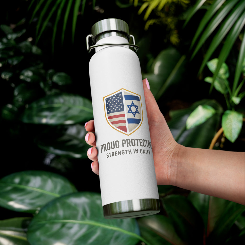 Proud Protector Copper Vacuum Insulated Bottle, 22oz - American Zionist