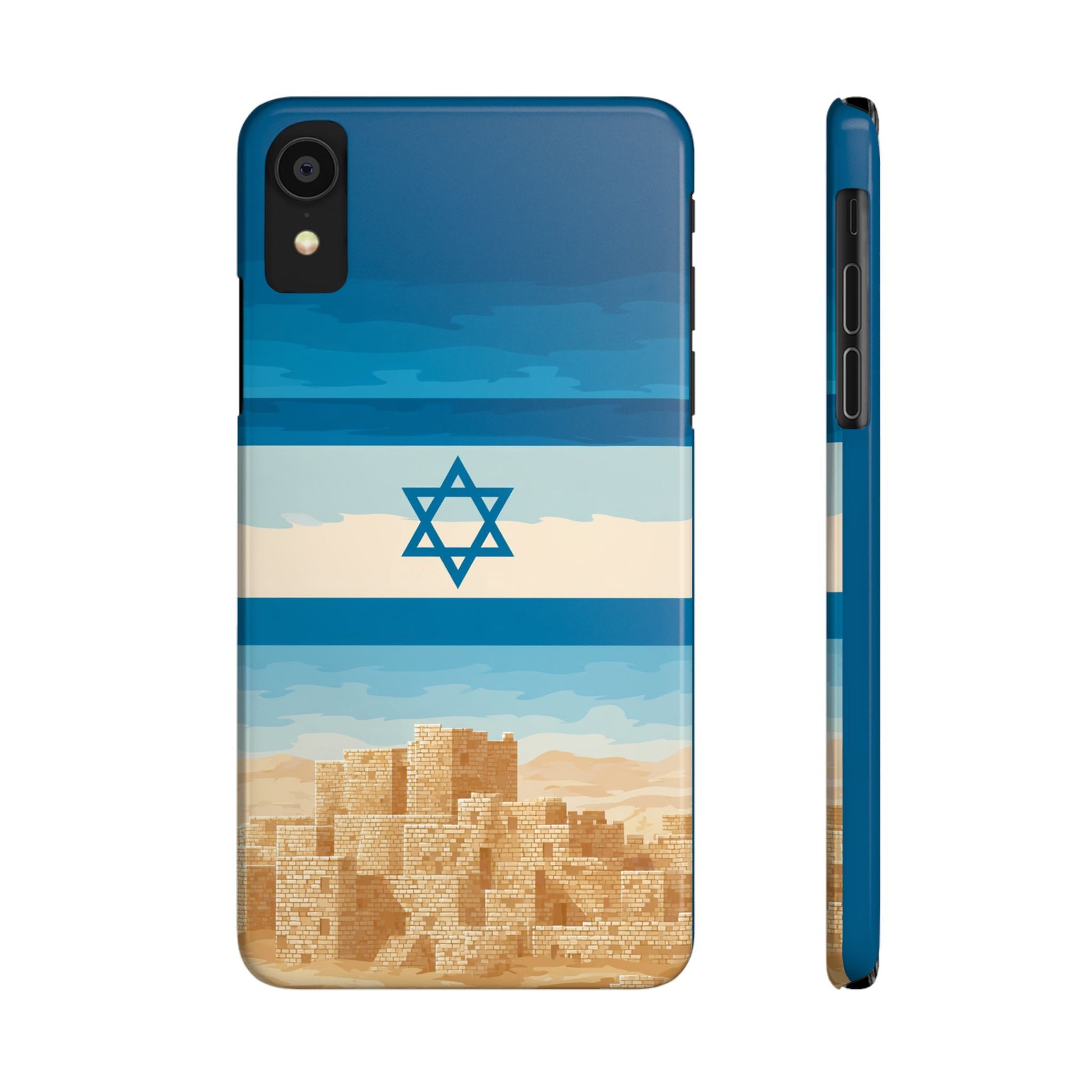 Israel Sand City Slim Phone Cases - American Zionist