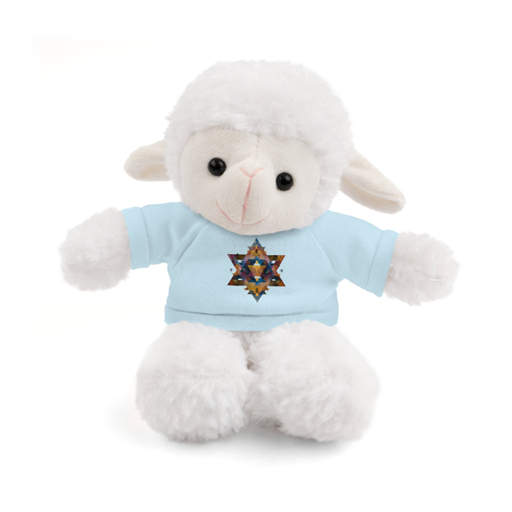 Star Of David Geometric Stuffed Animals with Tee - American Zionist