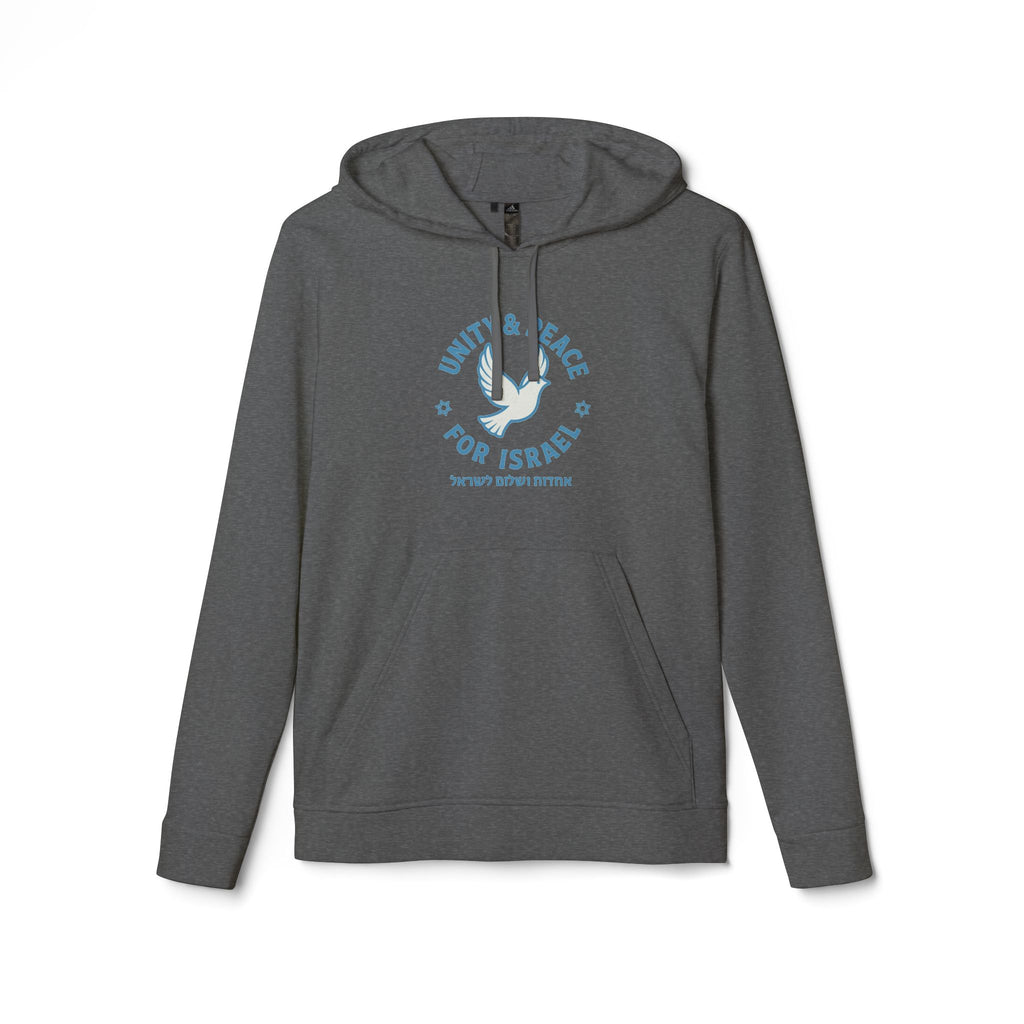 Unity Peace For Israel Adidas Unisex Fleece Hoodie - American Zionist