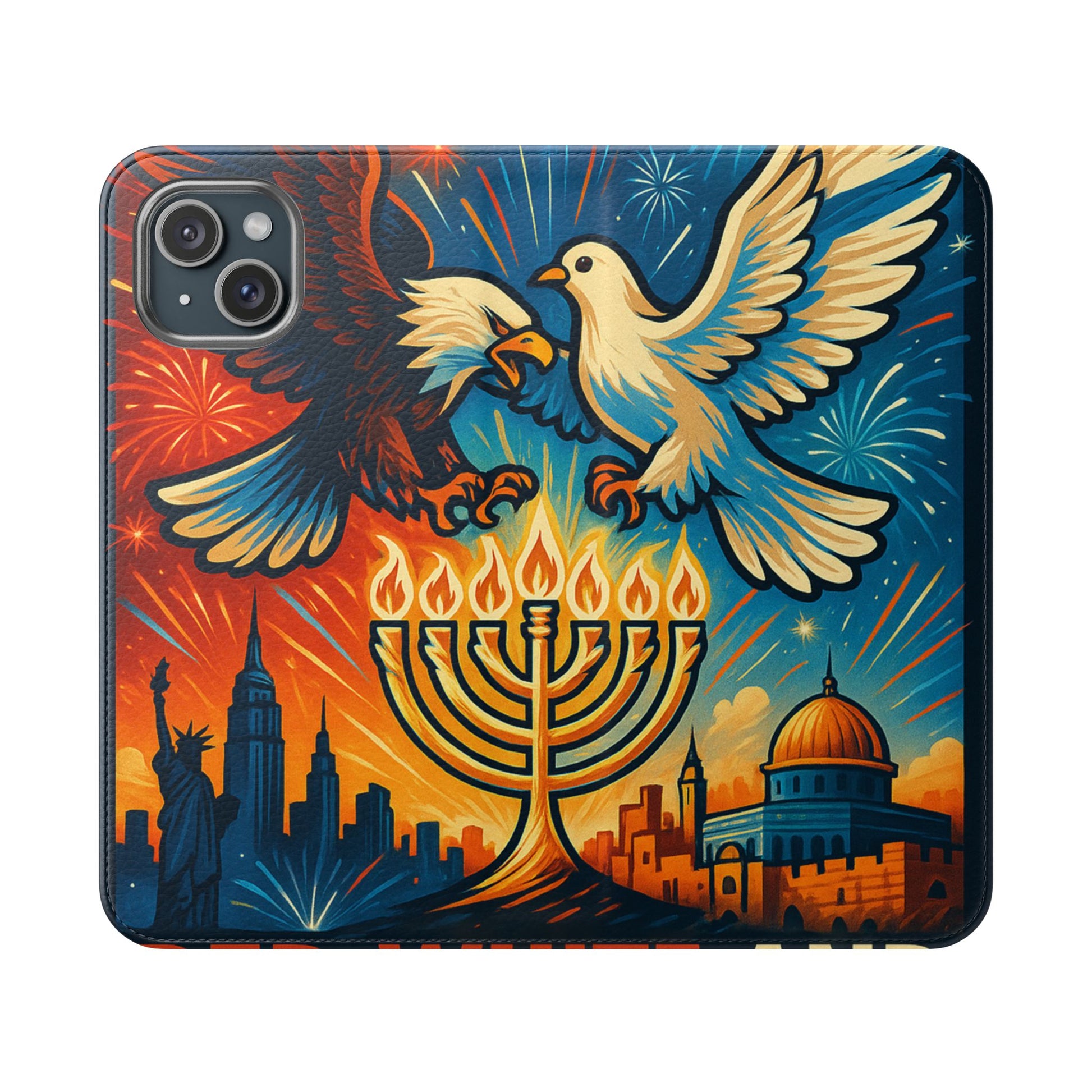 Red White and Blue Flip Cases - American Zionist