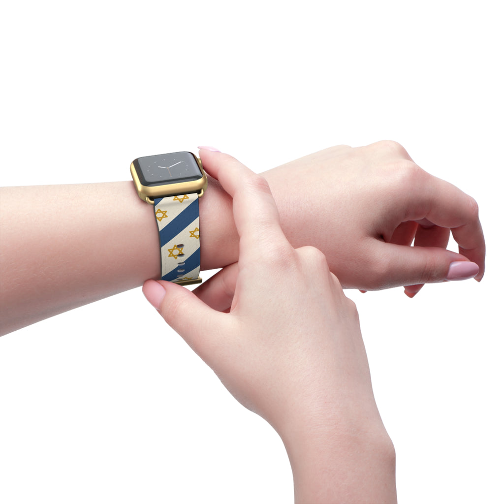 Israel Regalia Stripe Watch Band - American Zionist