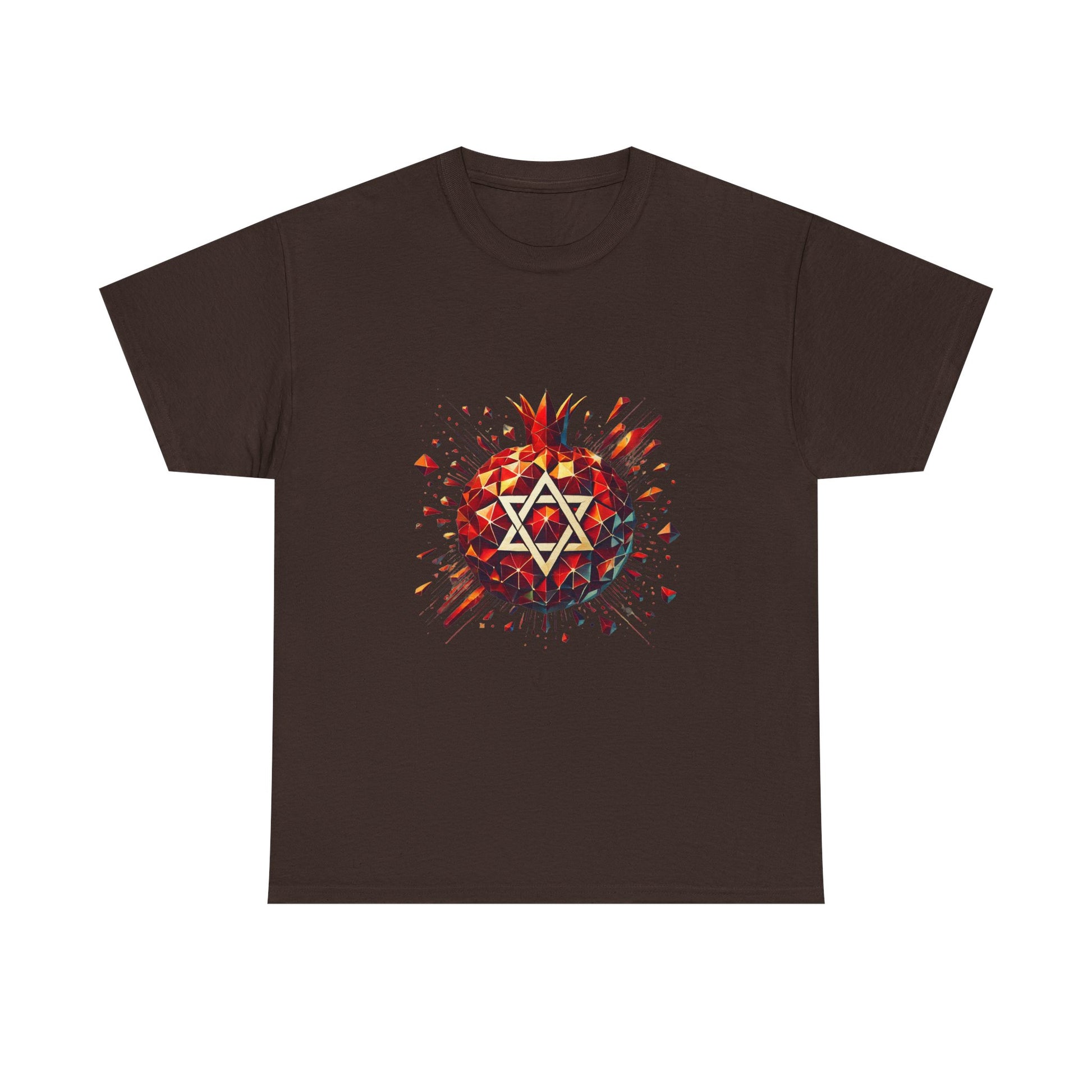 Pomegranate Star of David Unisex Heavy Cotton Tee - American Zionist