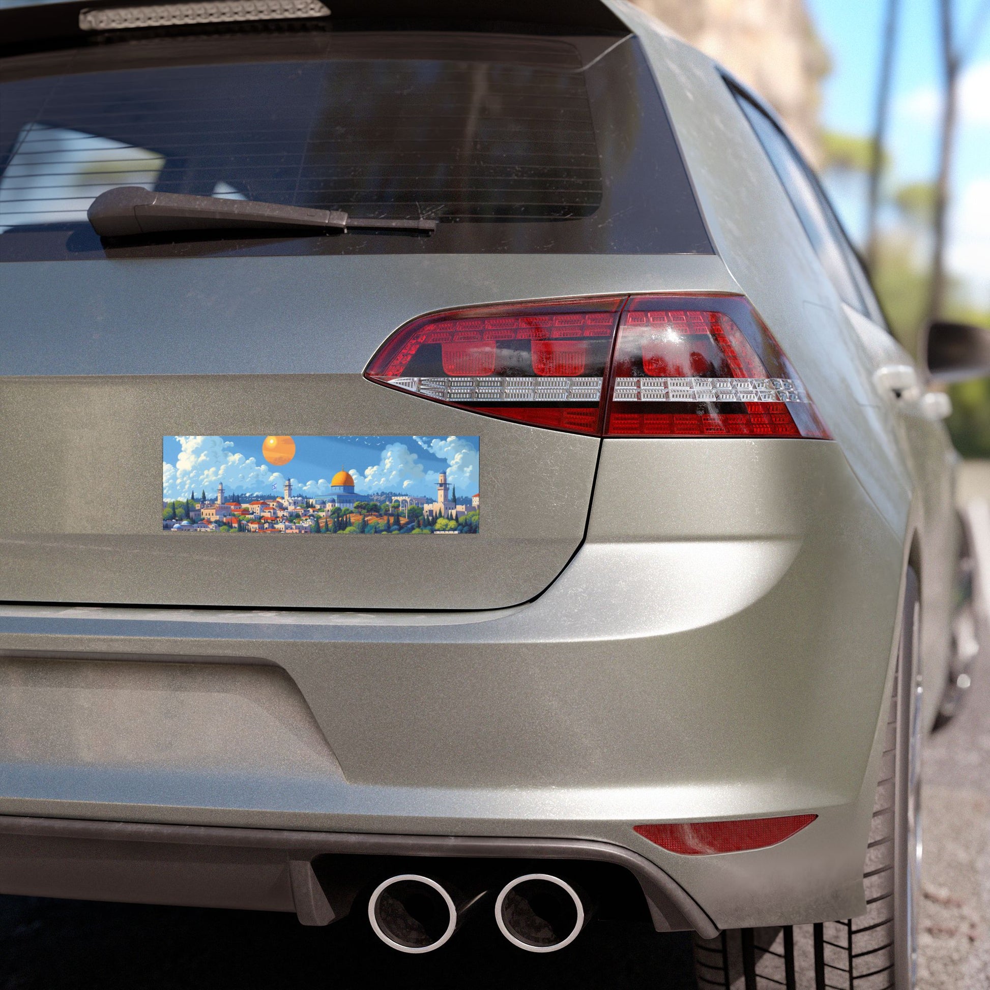 Jerusalem City Skyline Car Magnets - American Zionist