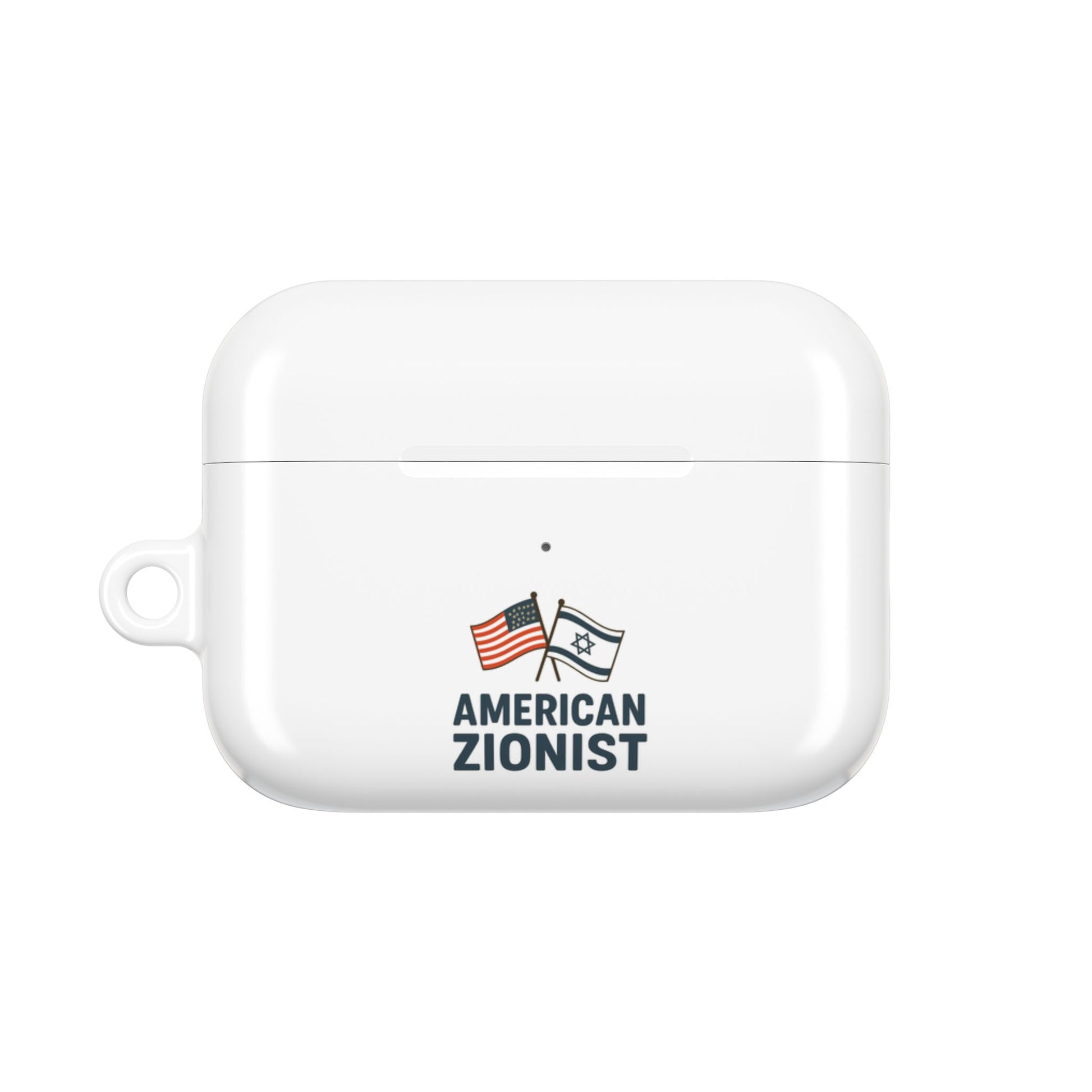 American Zionist: Two Flags AirPod Case - American Zionist