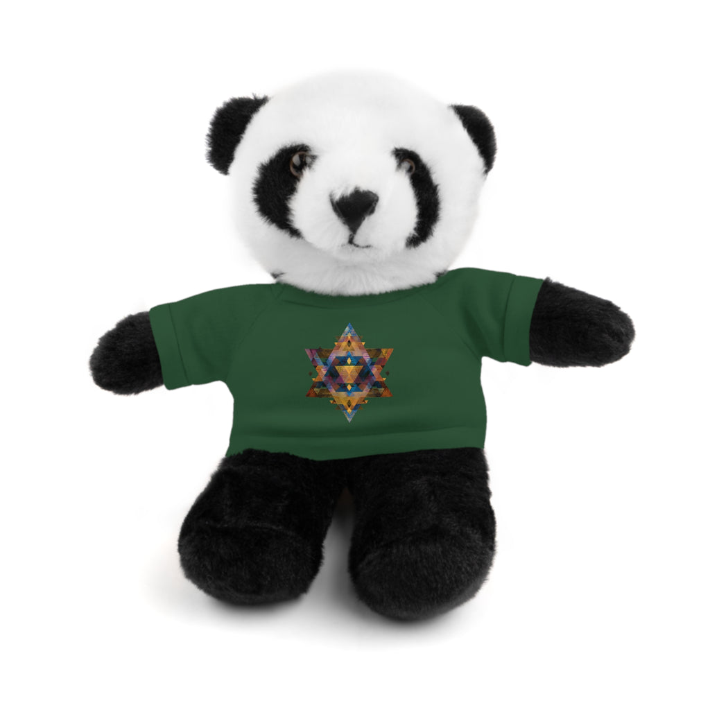 Star Of David Geometric Stuffed Animals with Tee - American Zionist