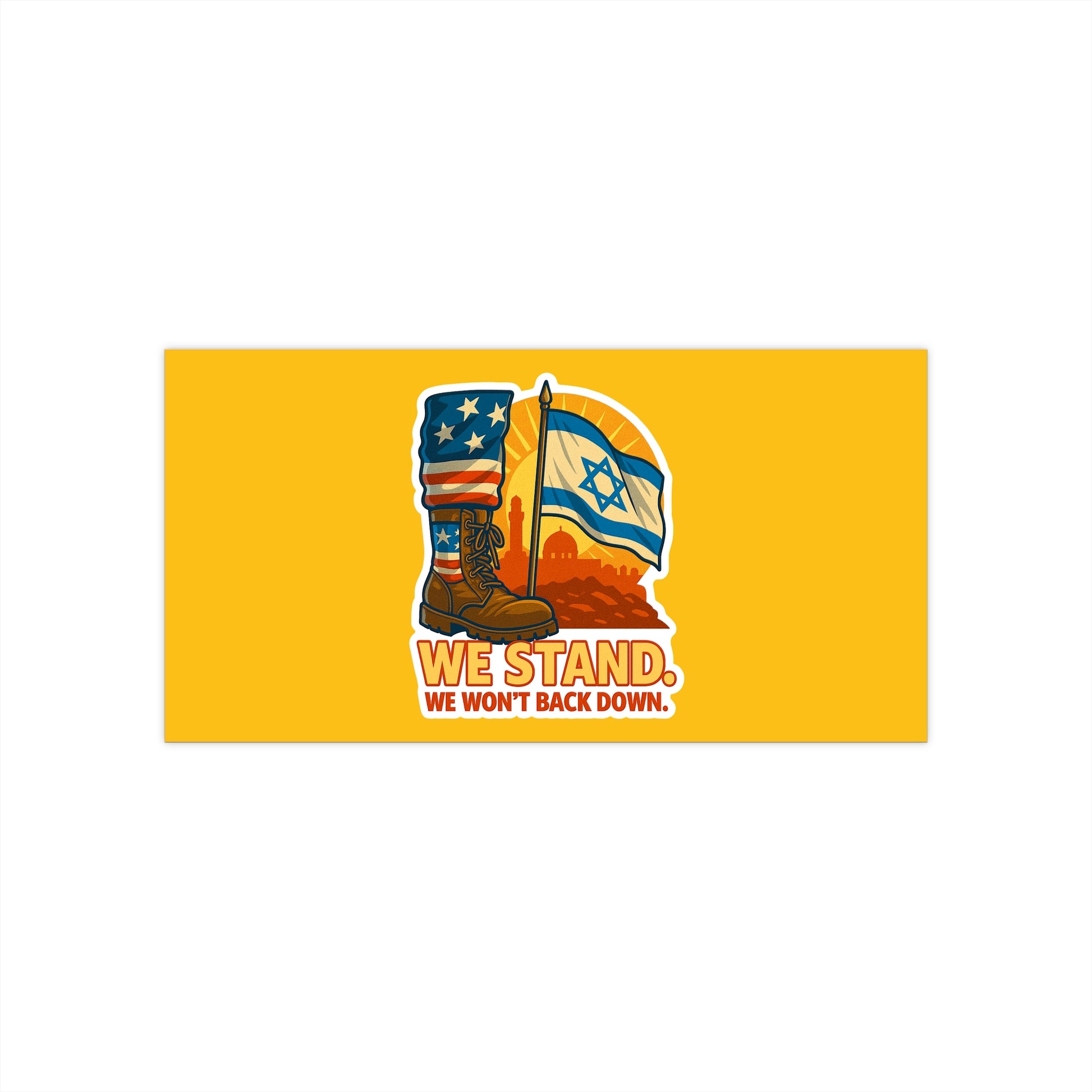 We Stand Bumper Stickers - American Zionist