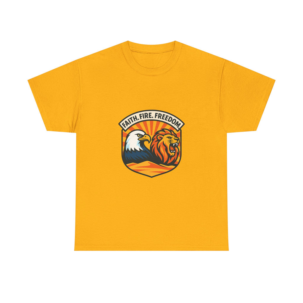 Lions Eagles Rise Unisex Heavy Cotton Tee - American Zionist