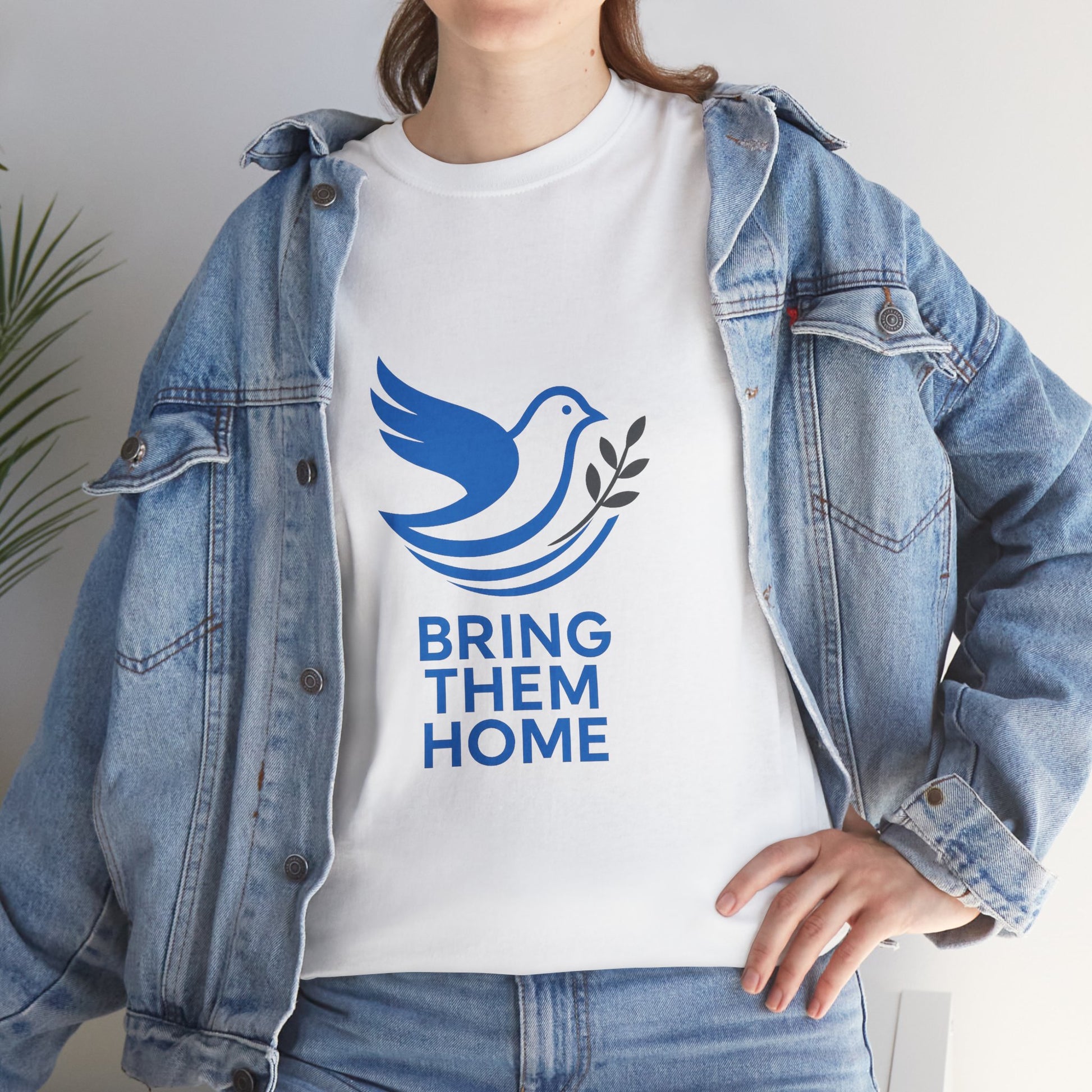 Dove Bring Them Home Unisex Heavy Cotton Tee - American Zionist