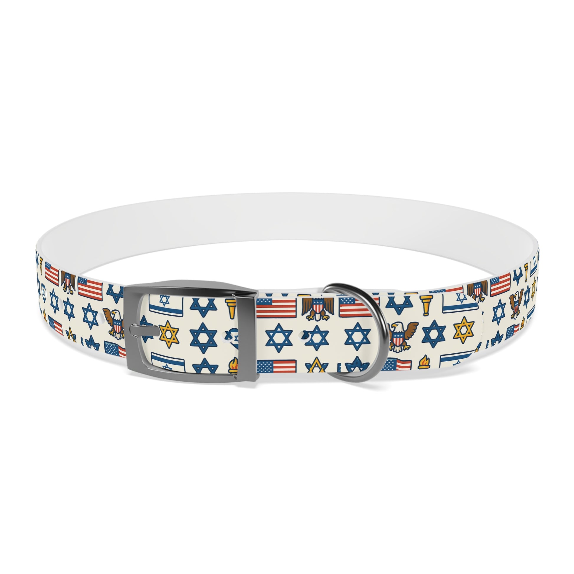 Symbols of Shared Freedom Dog Collar - American Zionist