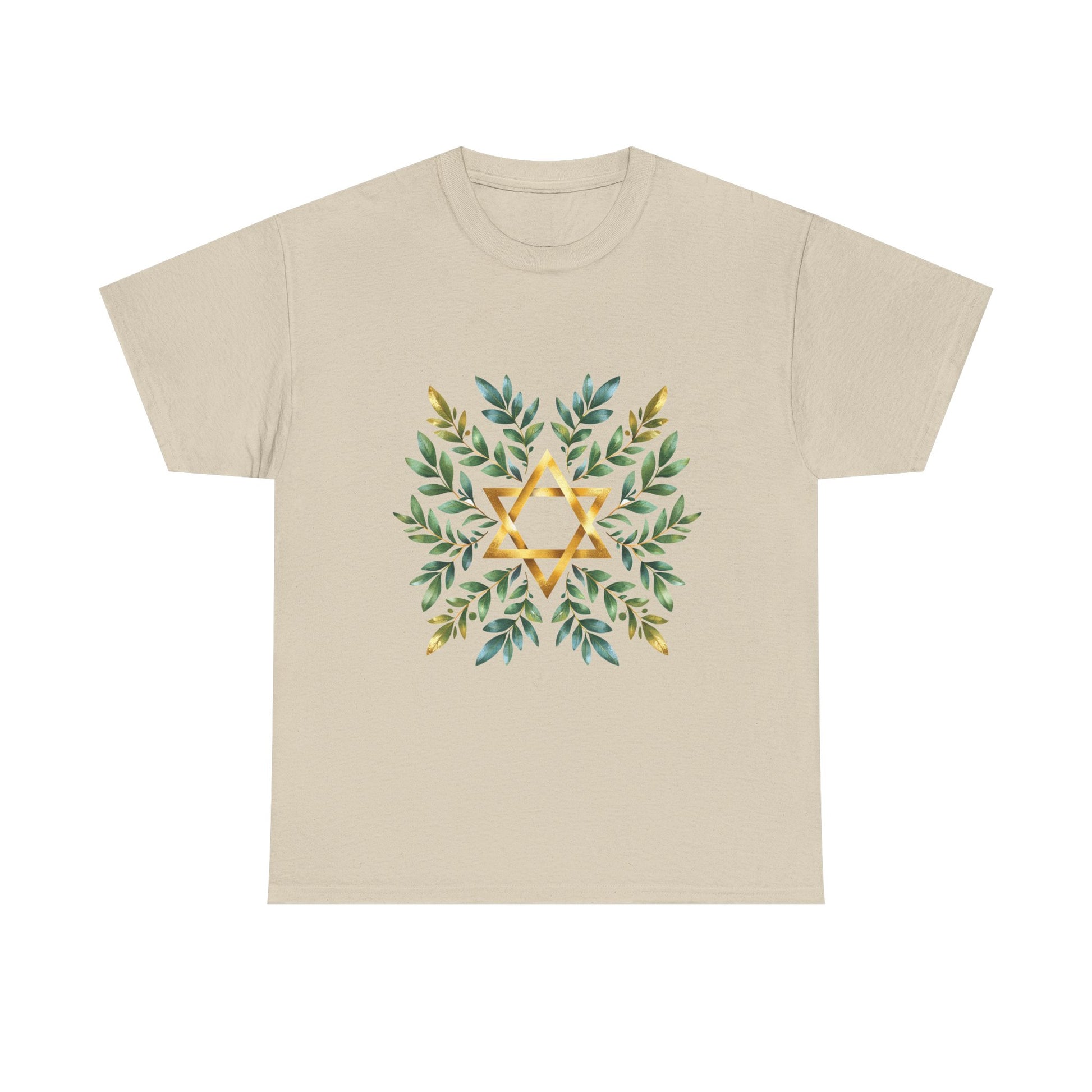 Star of David Wreath Unisex Heavy Cotton Tee - American Zionist