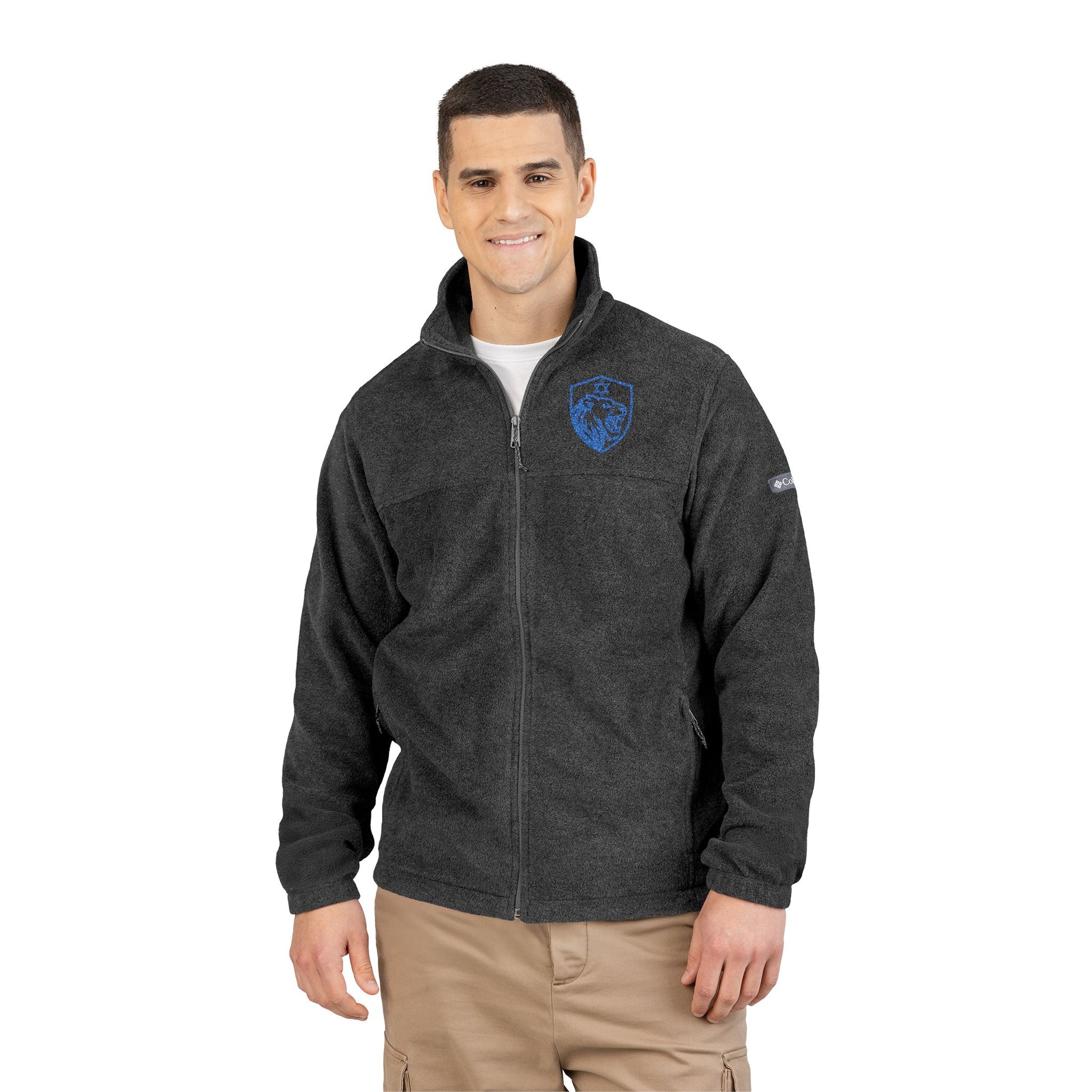 Lion Shield Of Israel Unisex Columbia Fleece Jacket - American Zionist