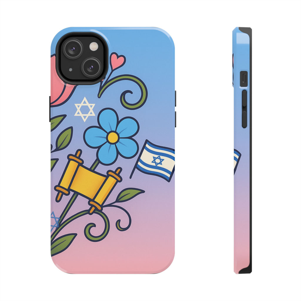 Flourish with Freedom Tough Phone Cases - American Zionist