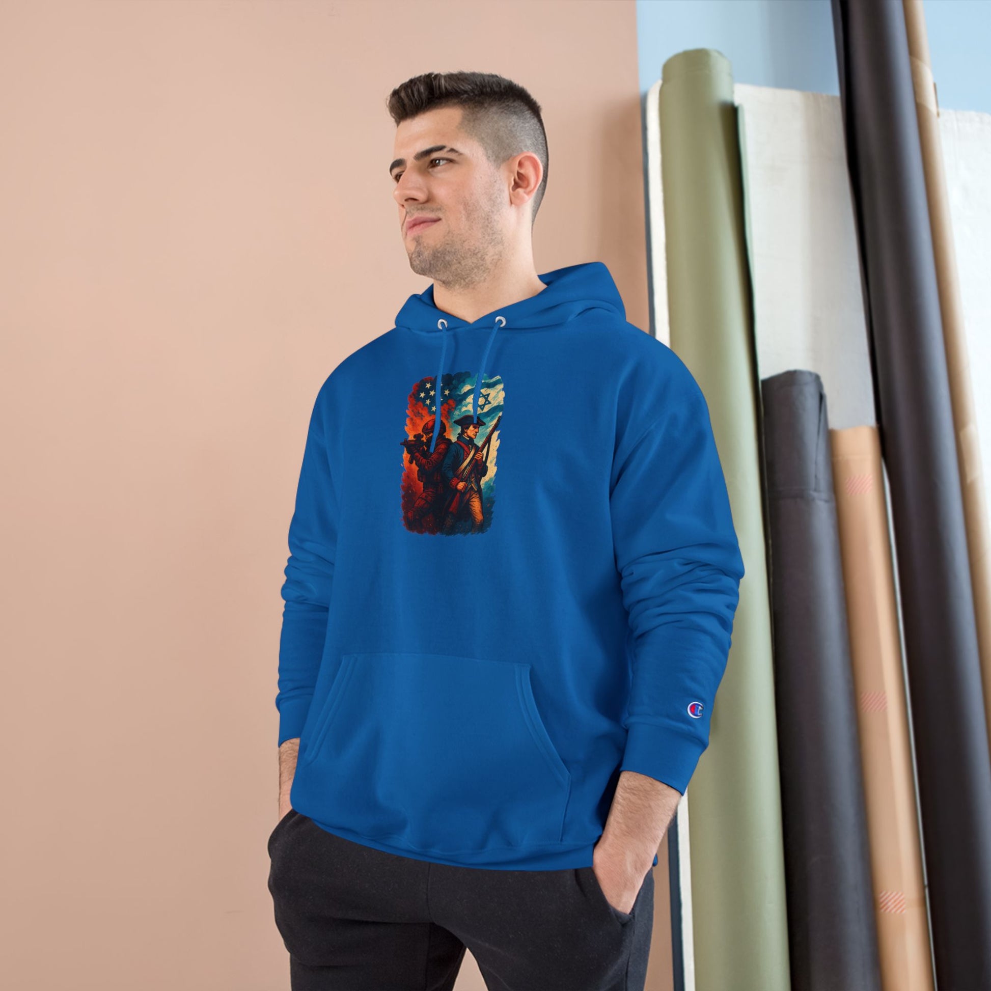 Defenders Across Generations Champion Hoodie - American Zionist