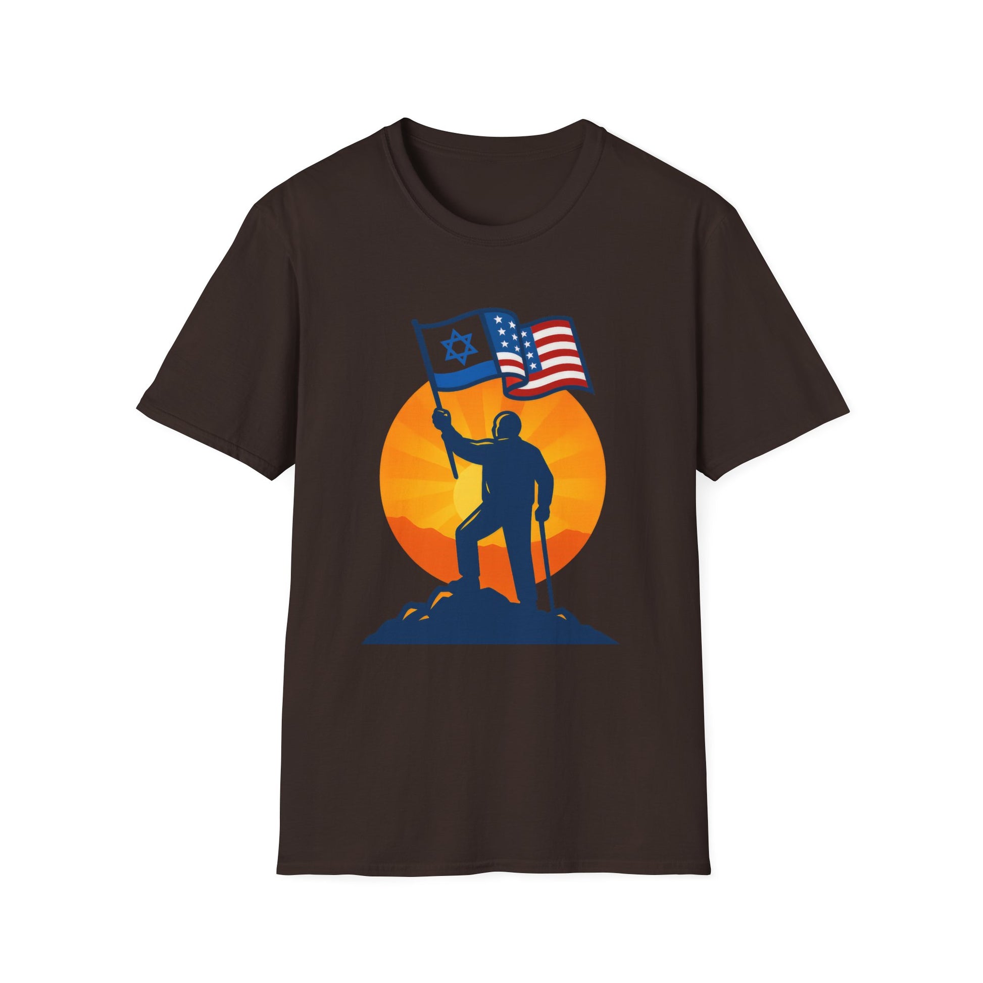 Grandpa Stands for Freedom Softstyle T-Shirt - American Zionist