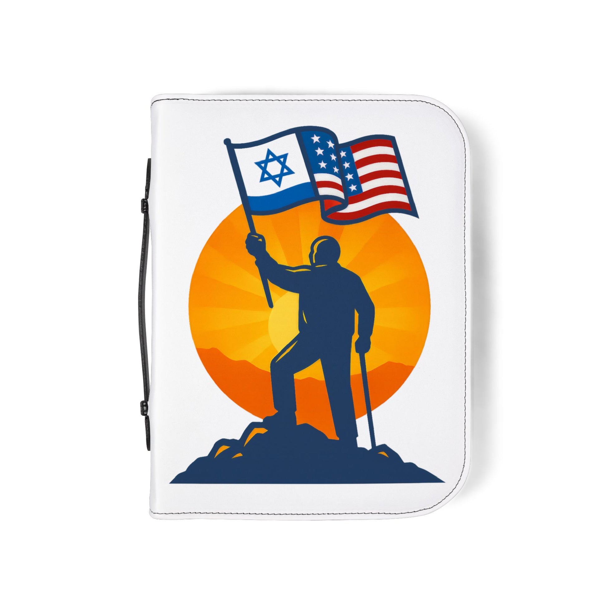 Grandpa Stands for Freedom Bible Cover - American Zionist