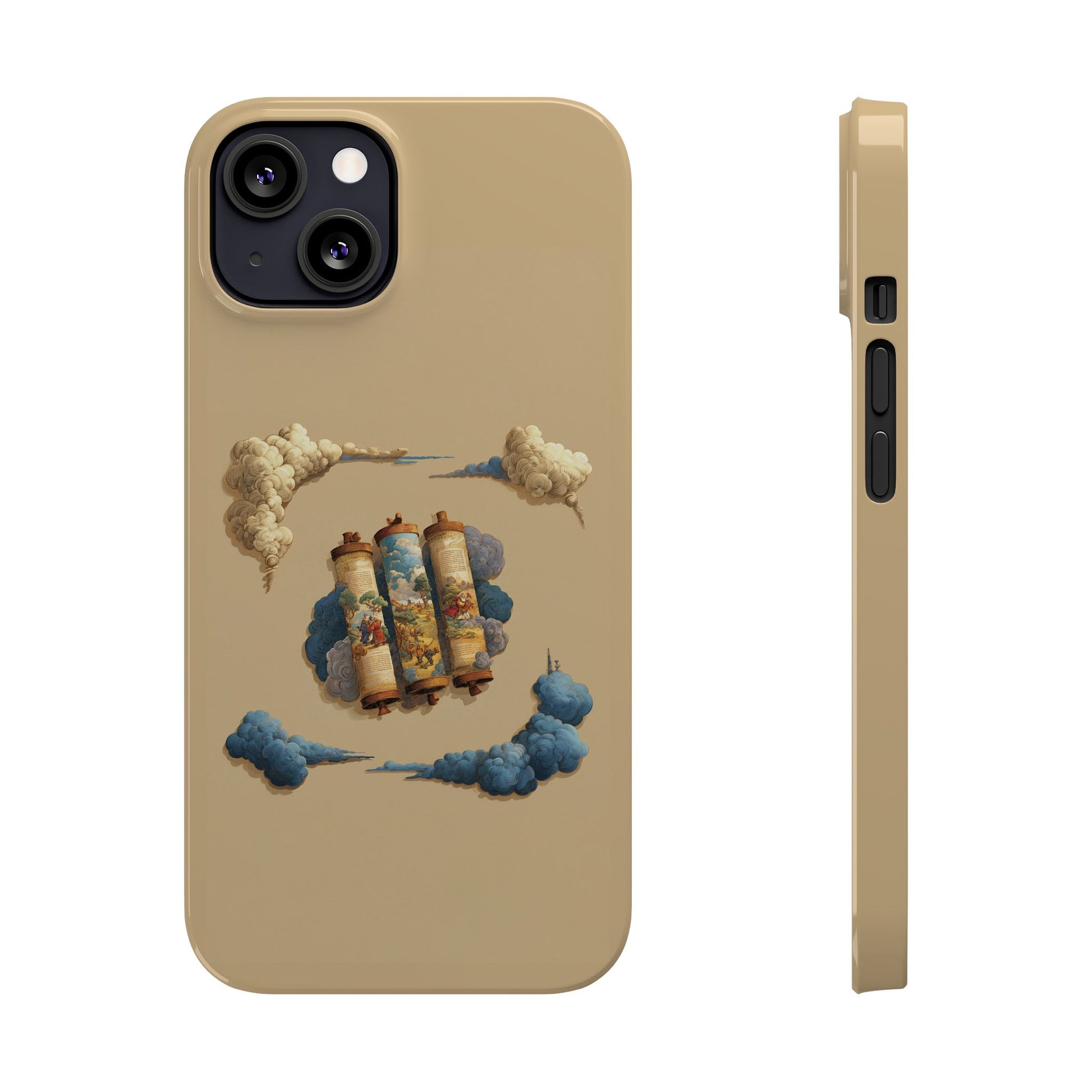 Cloudy Scroll of Moses Slim Phone Cases - American Zionist