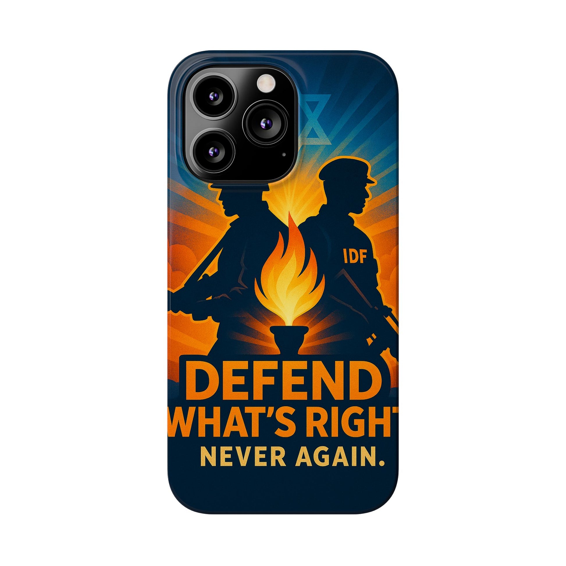 Defend What's Right Slim Phone Cases - American Zionist