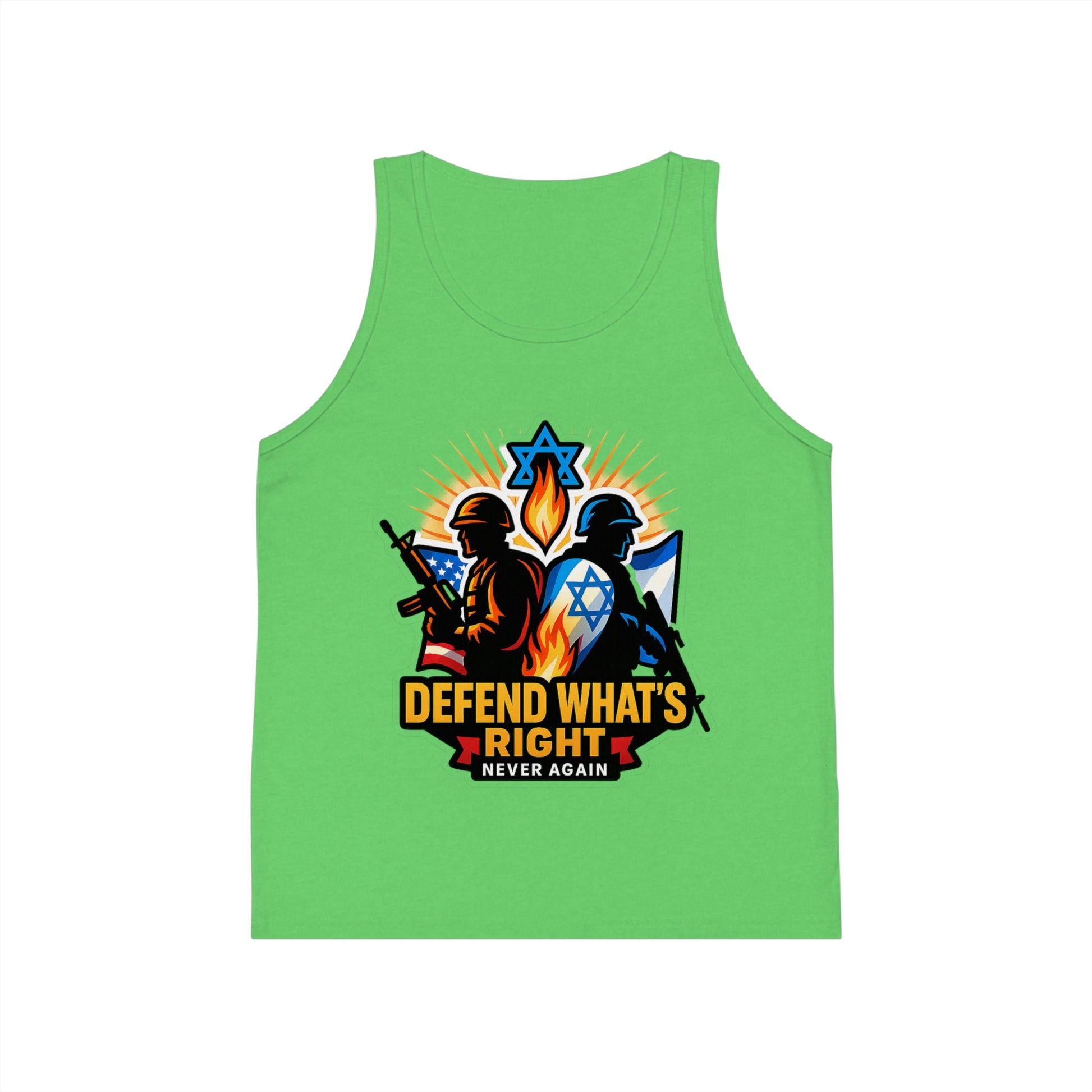 Defend What's Right Kids Jersey Tank Top - American Zionist