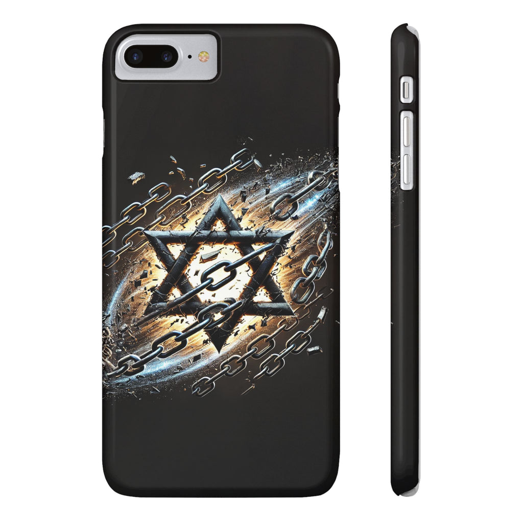 Galaxy Star of David Slim Phone Cases - American Zionist
