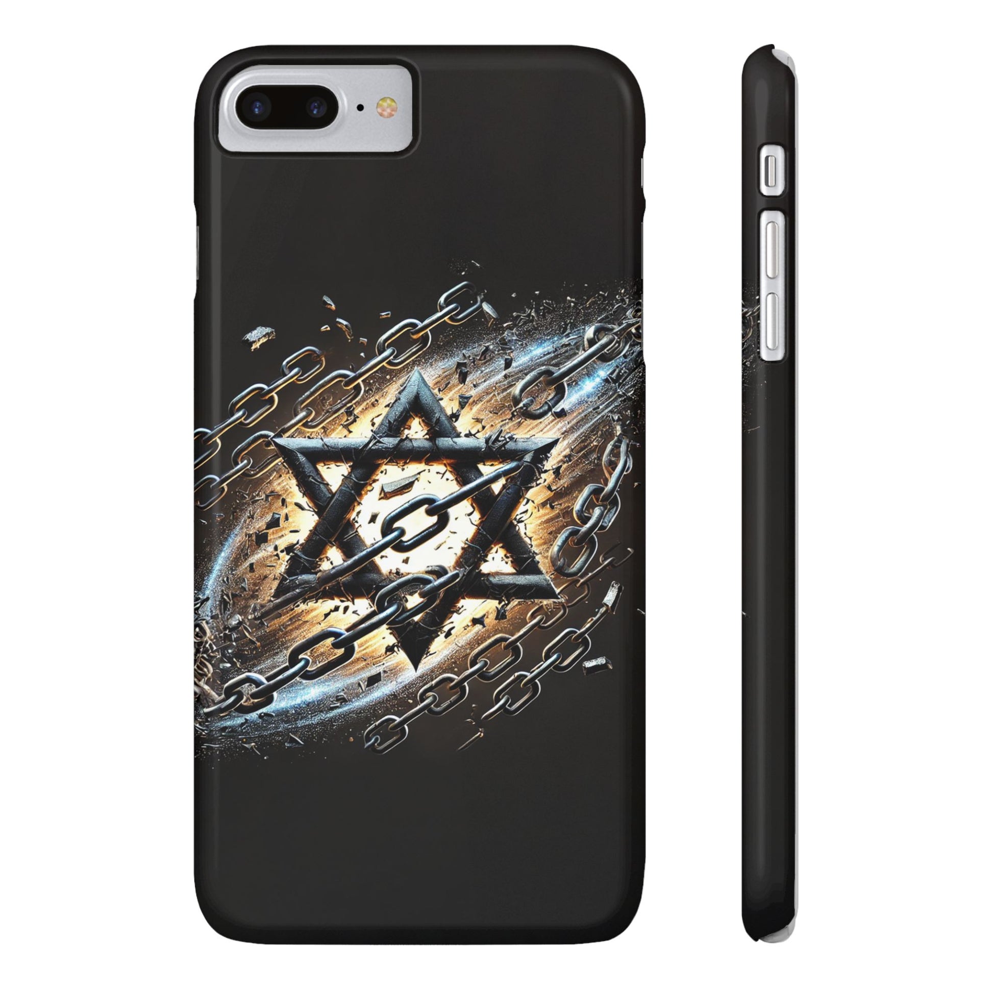 Galaxy Star of David Slim Phone Cases - American Zionist