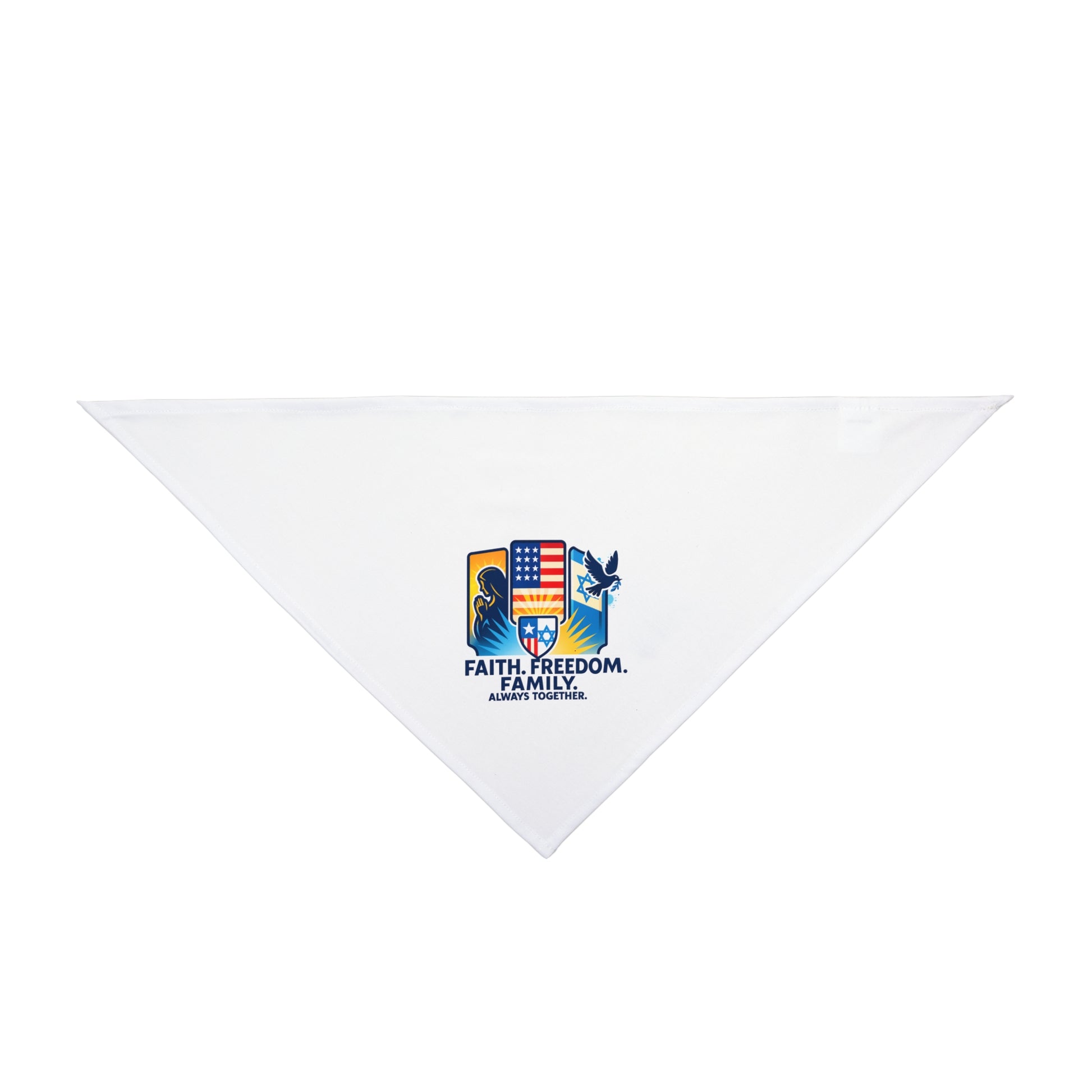 Faith Freedom Family Pet Bandana - American Zionist