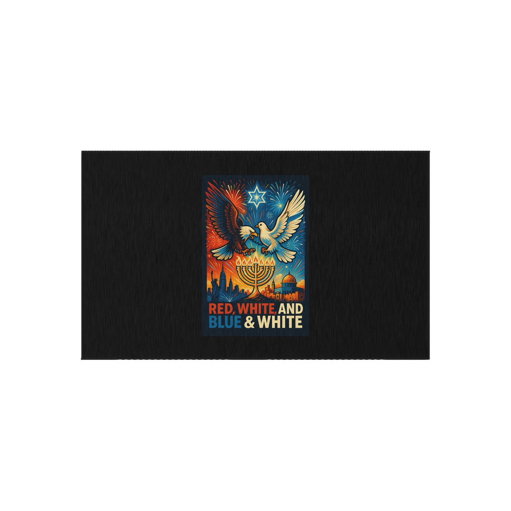 Red White and Blue Outdoor Rug - American Zionist
