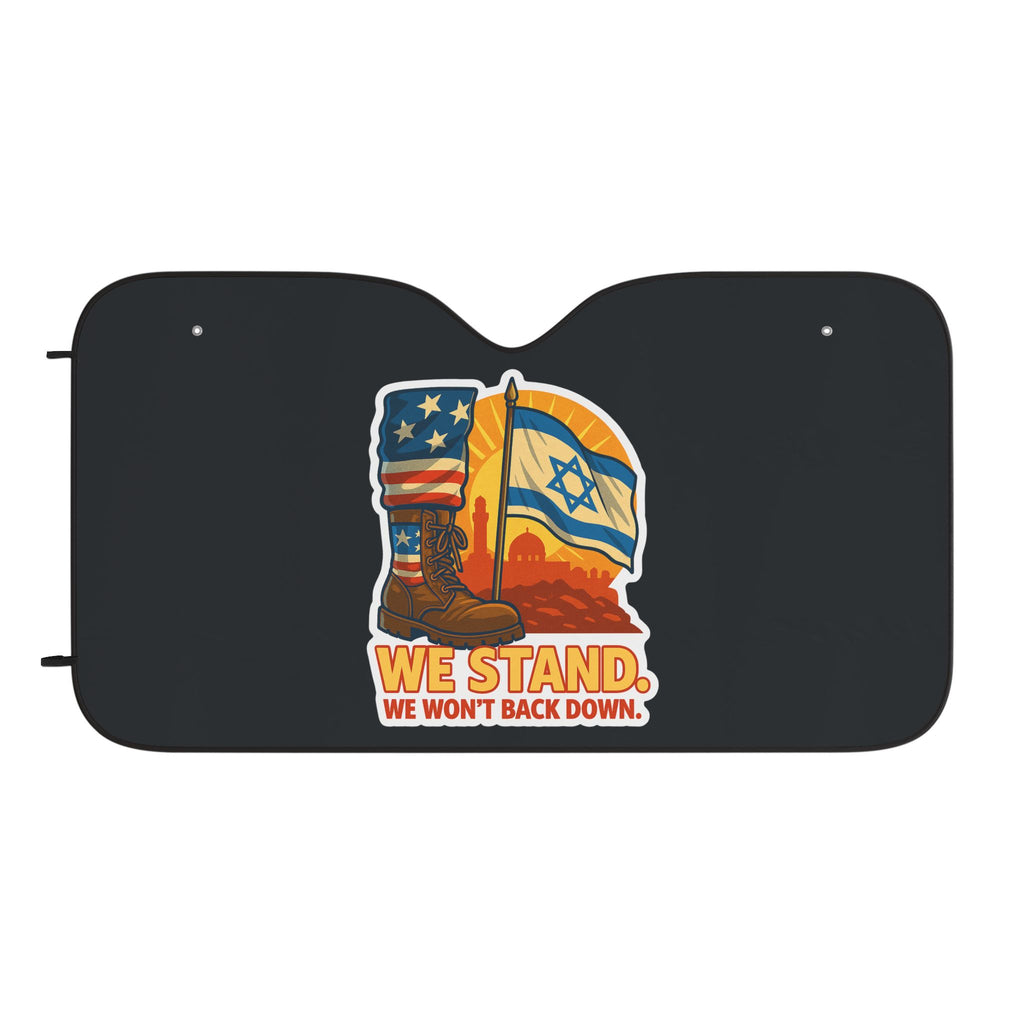 We Stand Car Sun Shades - American Zionist
