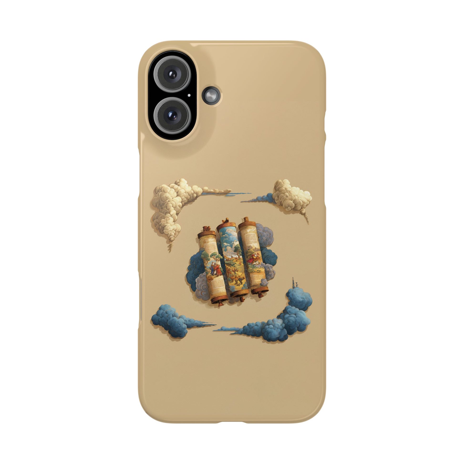 Cloudy Scroll of Moses Slim Phone Cases - American Zionist