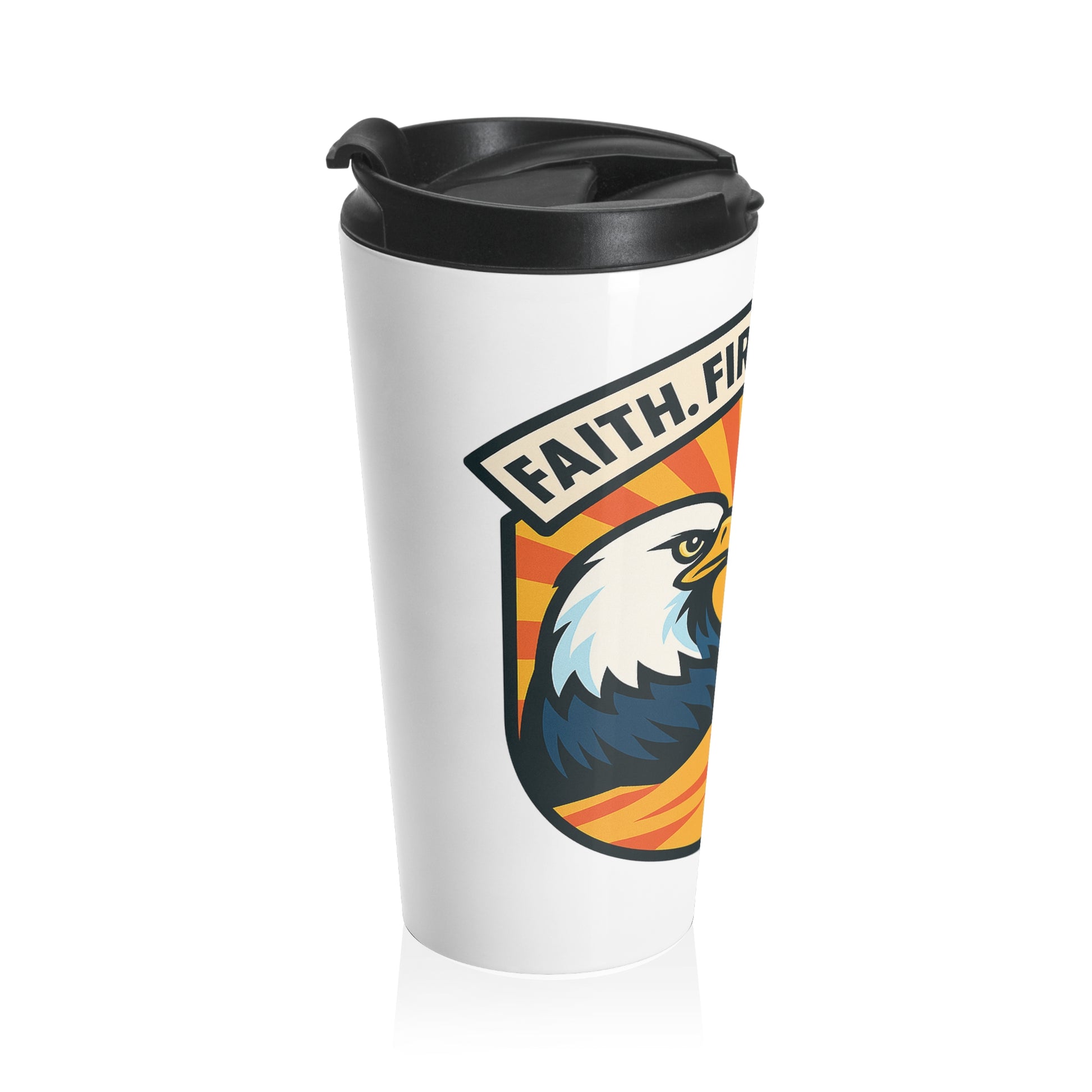 Lions Eagles Rise Stainless Steel Travel Mug - American Zionist