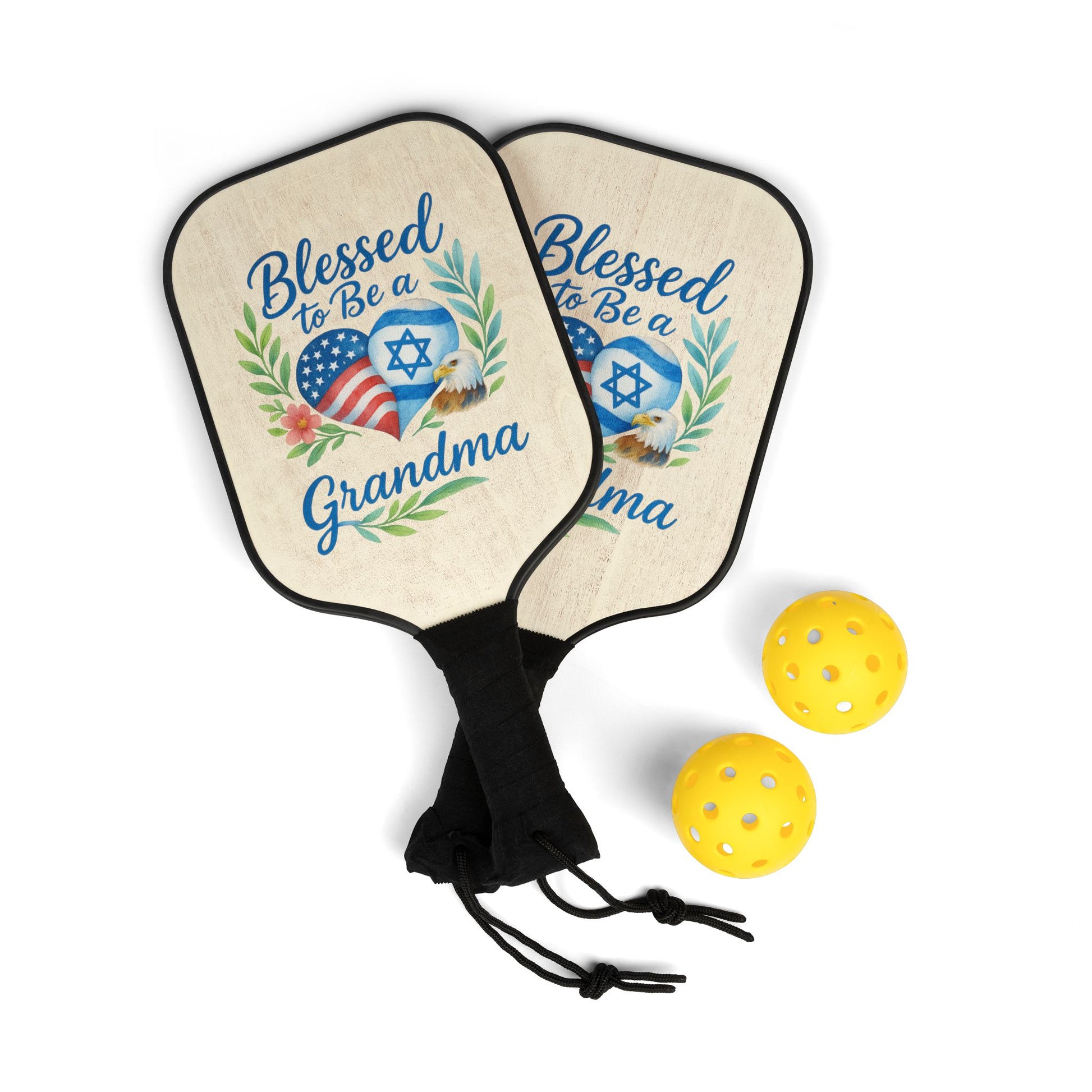 Blessed To Be A Grandma Pickleball Kit - American Zionist