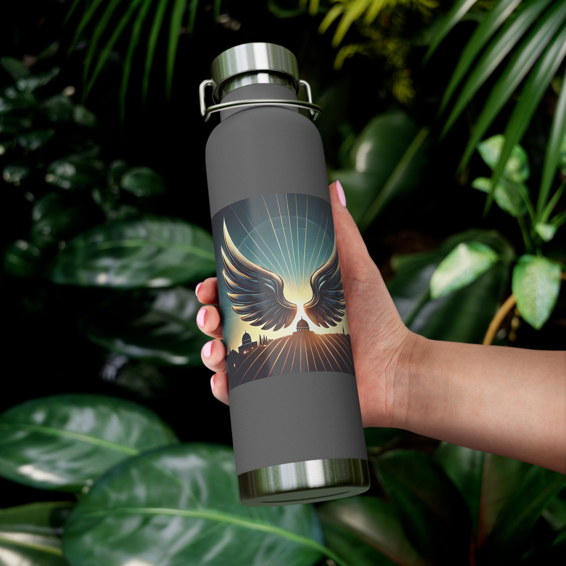 Sunrise Wings Copper Vacuum Insulated Bottle, 22oz