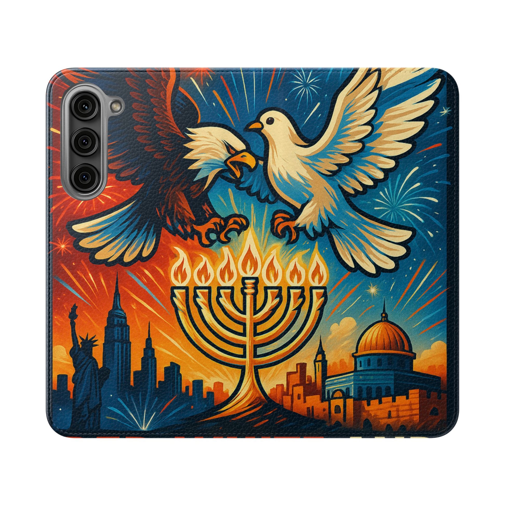 Red White and Blue Flip Cases - American Zionist